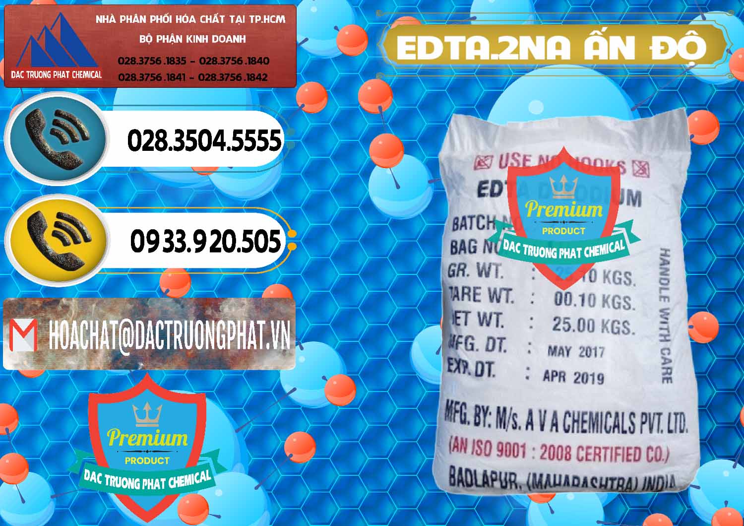 Địa chỉ chuyên bán × thương mại Hóa chất Edta 2na _ C10H14N2NA2O8.2H2O Powder Ấn Độ India Cty bán & cung cấp EDTA.2NA - Ethylendiamin Tetraacetic Ấn Độ India - 0416 - Nơi phân phối - cung cấp hóa chất tại TP.HCM - hoachatdetnhuom.vn