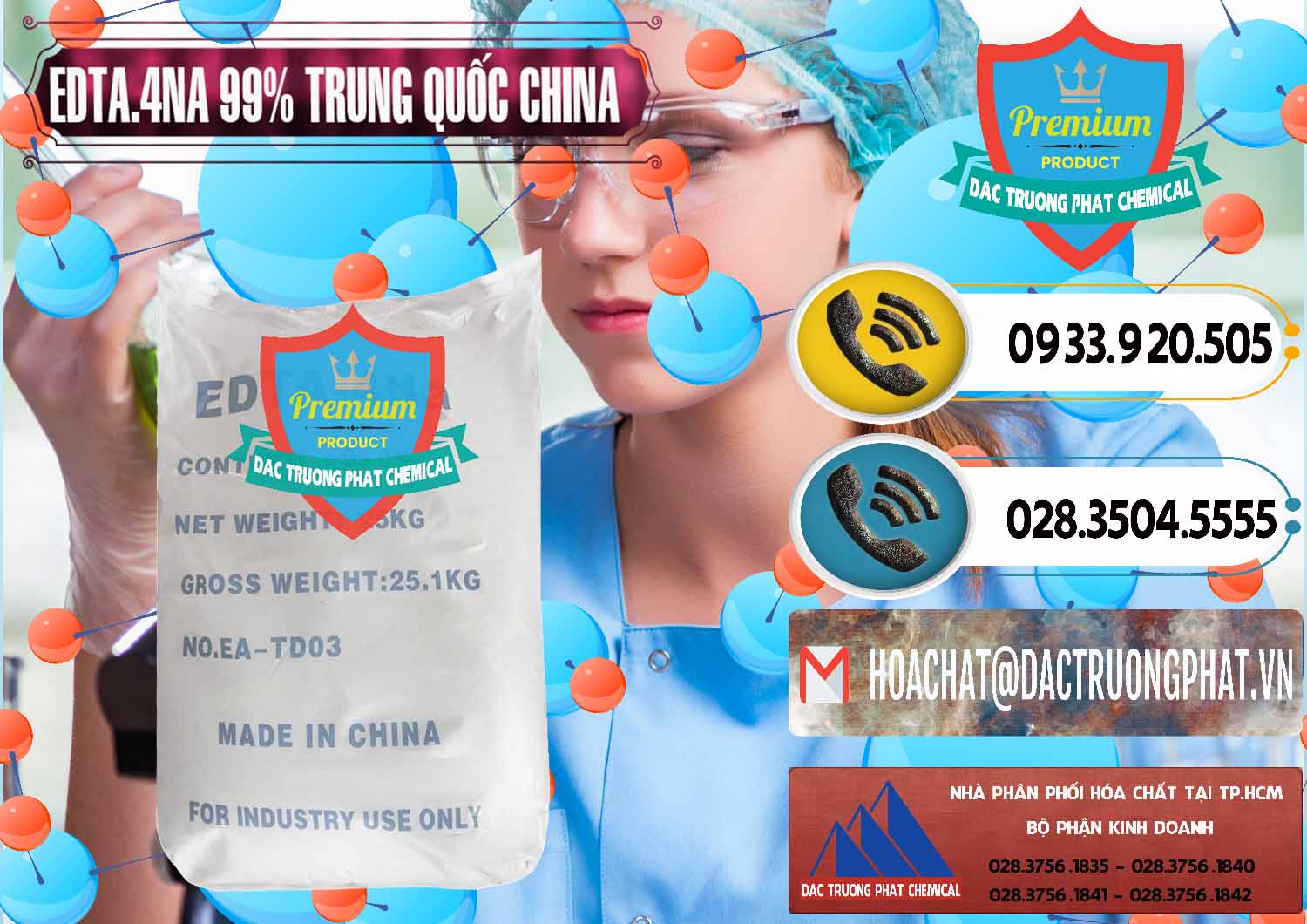 Công ty chuyên kinh doanh & bán EDTA.4NA - EDTA Muối 99% Trung Quốc China - 0292 - Nơi chuyên cung cấp và bán hóa chất tại TP.HCM - hoachatdetnhuom.vn