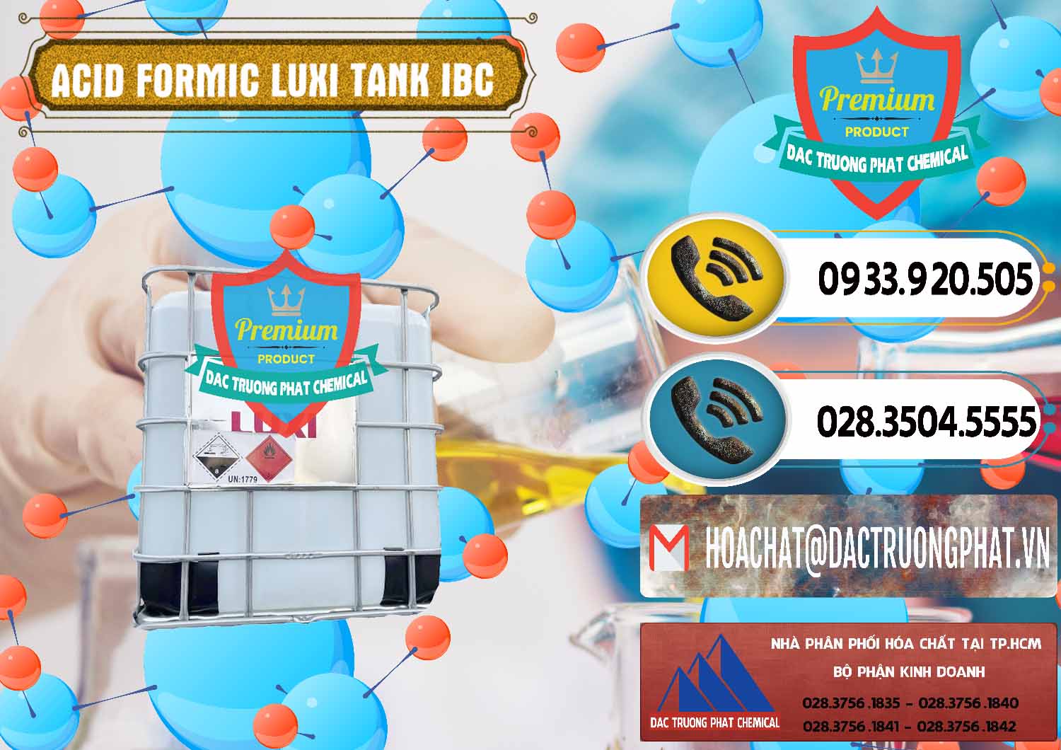 Nhập khẩu - bán Acid Formic - Acid Formic Tank - Bồn IBC Luxi Trung Quốc China - 0400 - Nơi chuyên nhập khẩu và cung cấp hóa chất tại TP.HCM - hoachatdetnhuom.vn
