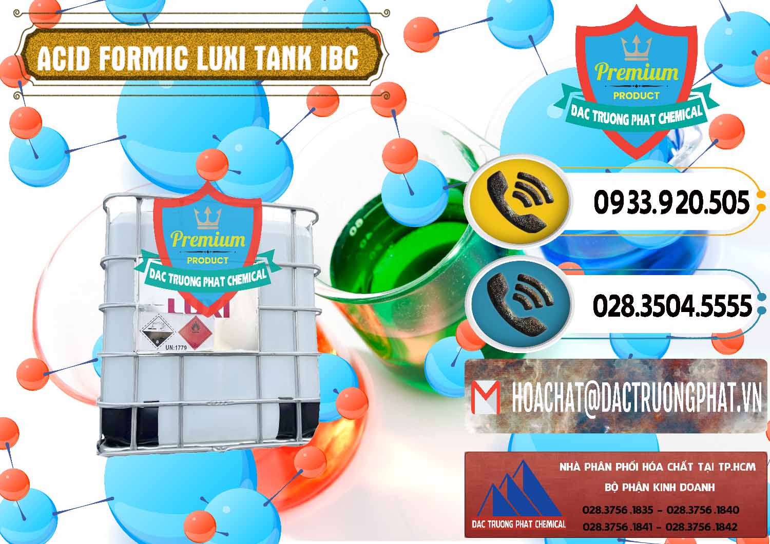 Chuyên cung ứng _ bán Acid Formic - Acid Formic Tank - Bồn IBC Luxi Trung Quốc China - 0400 - Phân phối - kinh doanh hóa chất tại TP.HCM - hoachatdetnhuom.vn