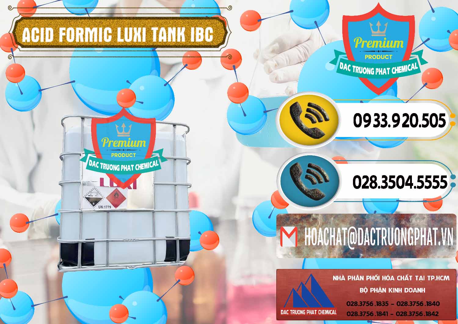 Công ty cung ứng ( bán ) Acid Formic - Acid Formic Tank - Bồn IBC Luxi Trung Quốc China - 0400 - Nhà cung cấp _ phân phối hóa chất tại TP.HCM - hoachatdetnhuom.vn