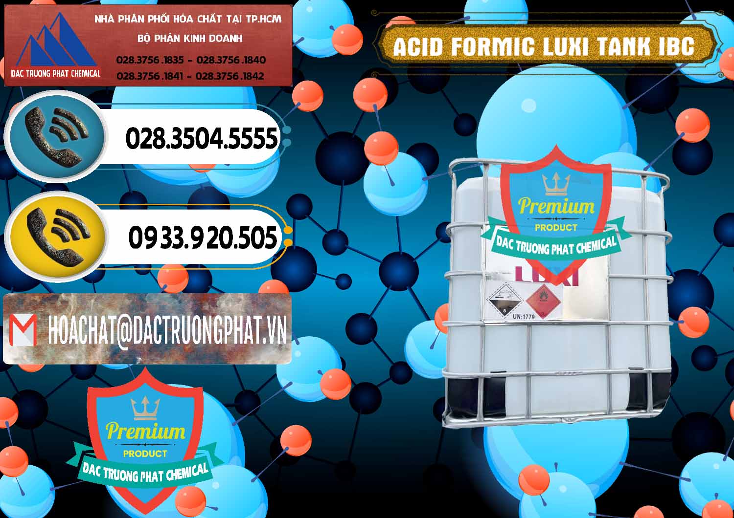 Cty chuyên bán & cung cấp Acid Formic - Acid Formic Tank - Bồn IBC Luxi Trung Quốc China - 0400 - Công ty phân phối ( cung cấp ) hóa chất tại TP.HCM - hoachatdetnhuom.vn