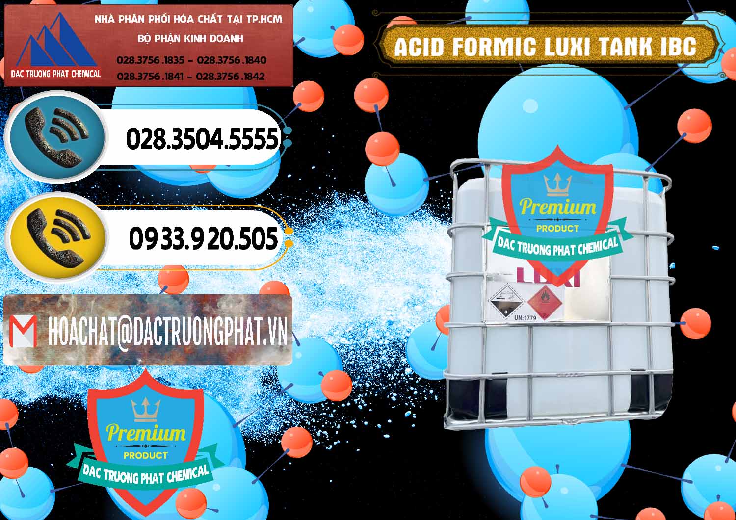 Bán _ cung cấp Acid Formic - Acid Formic Tank - Bồn IBC Luxi Trung Quốc China - 0400 - Chuyên cung cấp và bán hóa chất tại TP.HCM - hoachatdetnhuom.vn