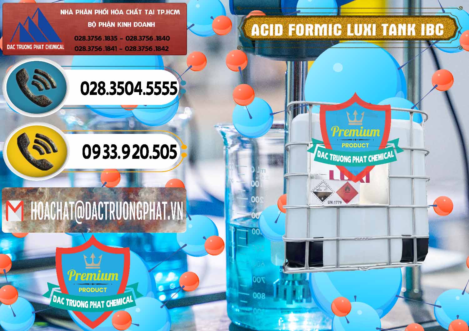 Công ty bán và cung ứng Acid Formic - Acid Formic Tank - Bồn IBC Luxi Trung Quốc China - 0400 - Nơi chuyên kinh doanh - cung cấp hóa chất tại TP.HCM - hoachatdetnhuom.vn