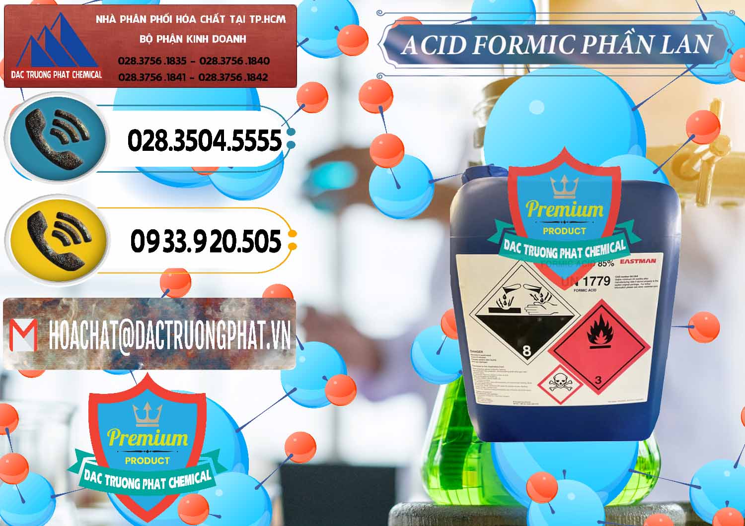 Bán & phân phối Acid Formic - Axit Formic Phần Lan Finland - 0376 - Đơn vị cung cấp và kinh doanh hóa chất tại TP.HCM - hoachatdetnhuom.vn