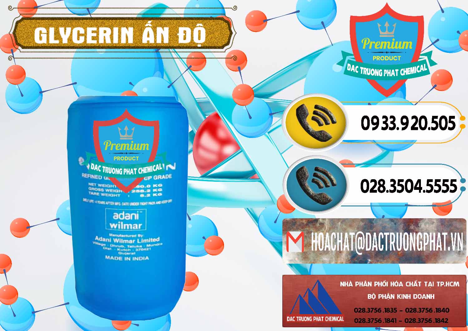 Bán _ cung ứng Glycerin – C3H8O3 Ấn Độ India - 0365 - Cty nhập khẩu - phân phối hóa chất tại TP.HCM - hoachatdetnhuom.vn