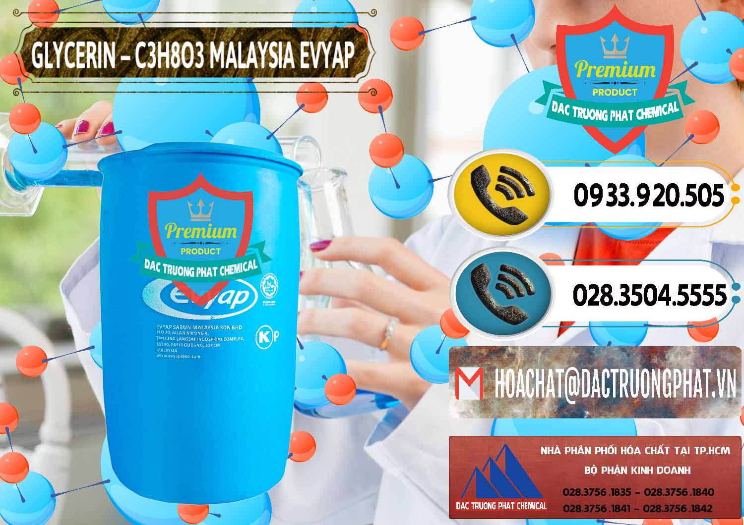 Đơn vị nhập khẩu - bán Glycerin – C3H8O3 Malaysia Evyap - 0066 - Đơn vị kinh doanh _ phân phối hóa chất tại TP.HCM - hoachatdetnhuom.vn