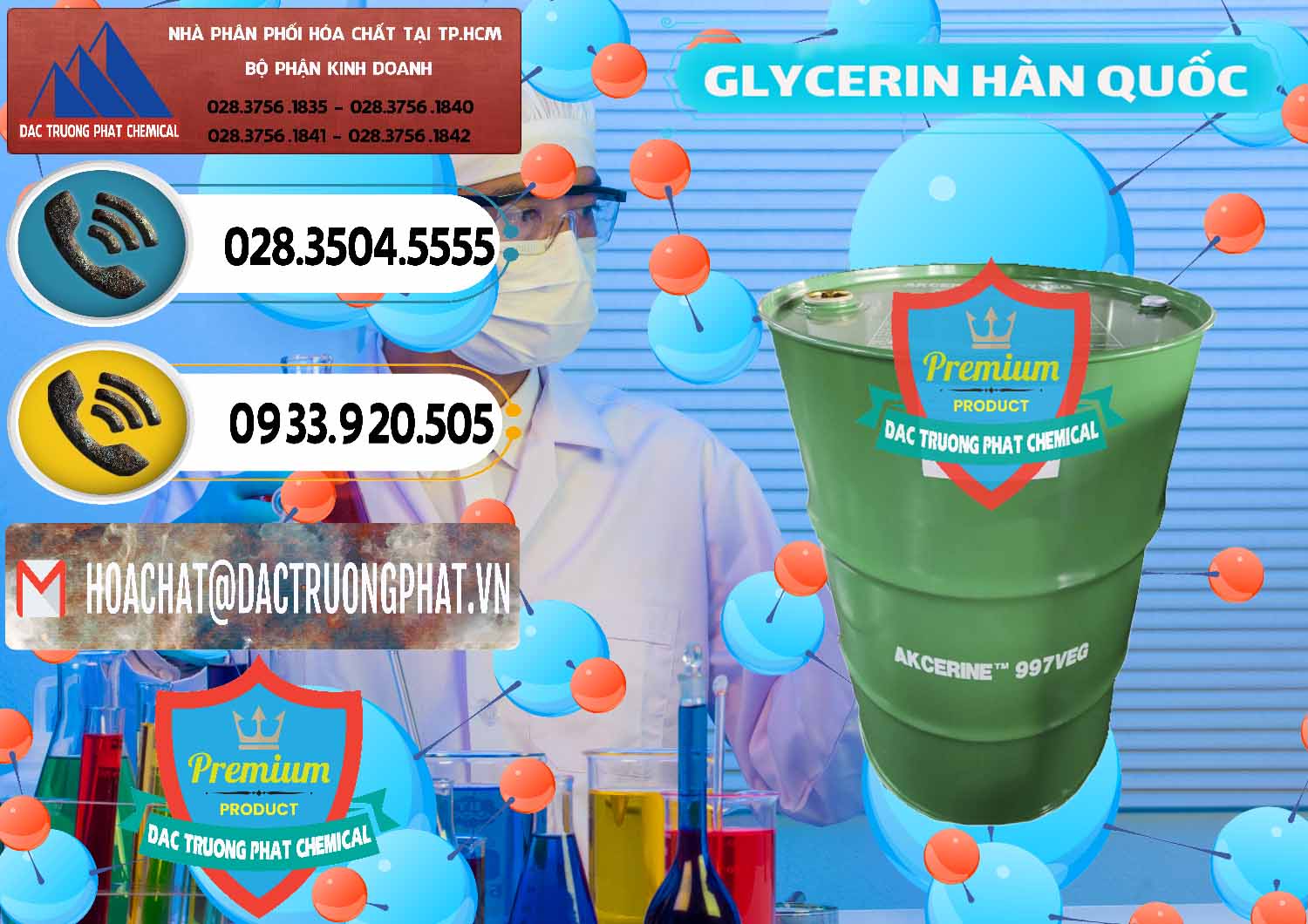 Cung ứng - bán Glycerin – C3H8O3 Hàn Quốc Korea - 0403 - Công ty chuyên phân phối _ nhập khẩu hóa chất tại TP.HCM - hoachatdetnhuom.vn