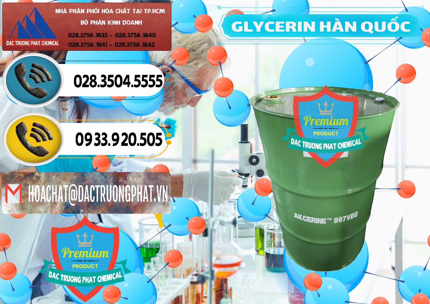 Bán và cung ứng Glycerin – C3H8O3 Hàn Quốc Korea - 0403 - Cty phân phối & kinh doanh hóa chất tại TP.HCM - hoachatdetnhuom.vn