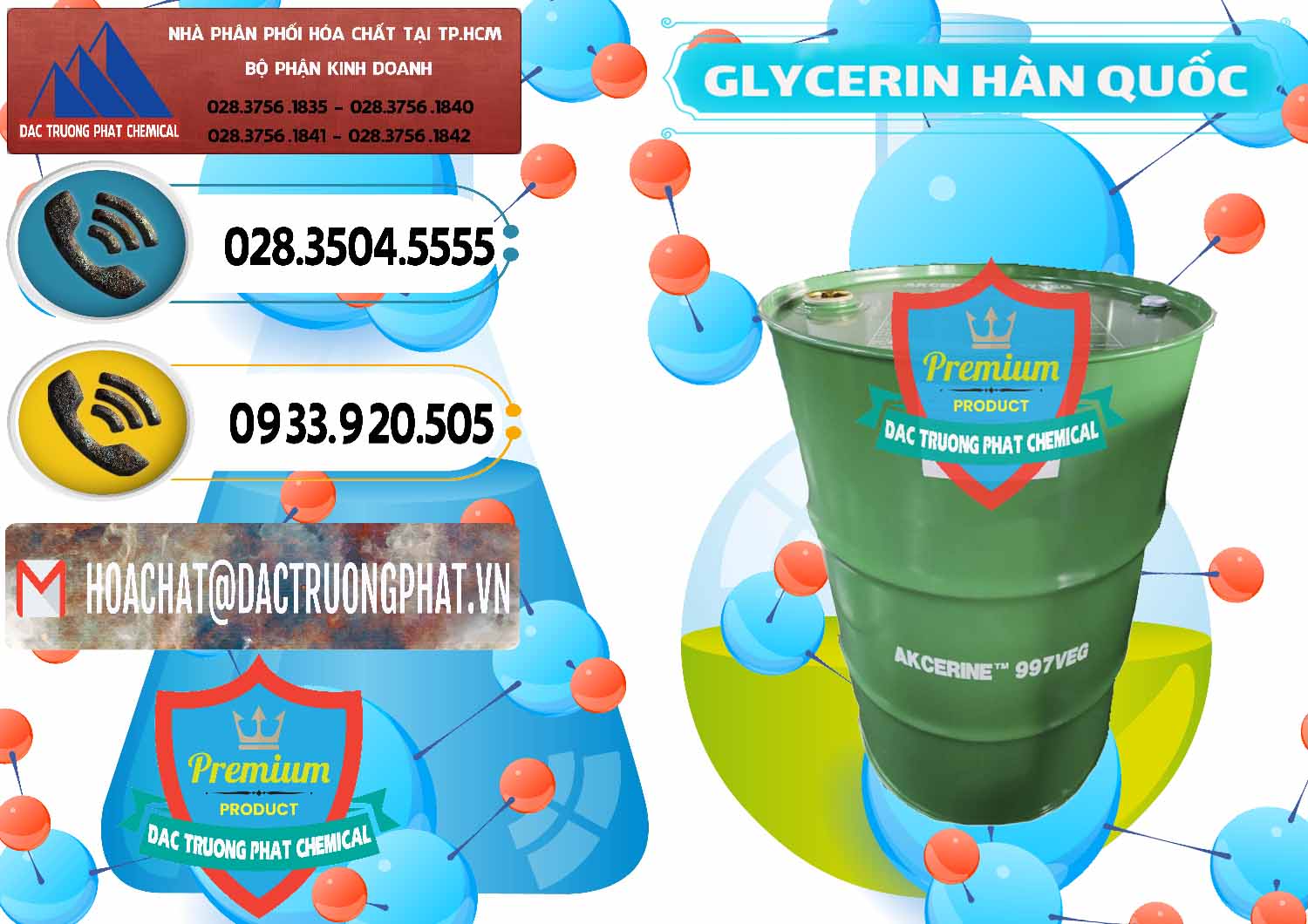 Nơi kinh doanh _ bán Glycerin – C3H8O3 Hàn Quốc Korea - 0403 - Phân phối & cung cấp hóa chất tại TP.HCM - hoachatdetnhuom.vn