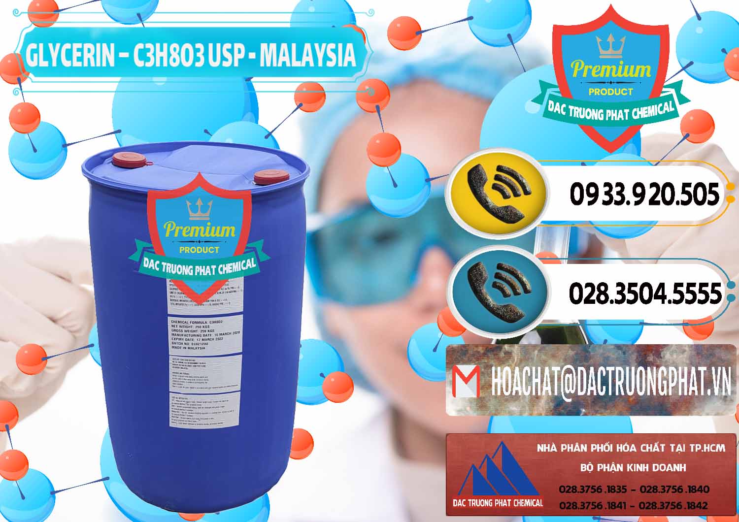 Nơi chuyên bán _ phân phối Glycerin – C3H8O3 USP Malaysia - 0233 - Chuyên phân phối _ cung ứng hóa chất tại TP.HCM - hoachatdetnhuom.vn