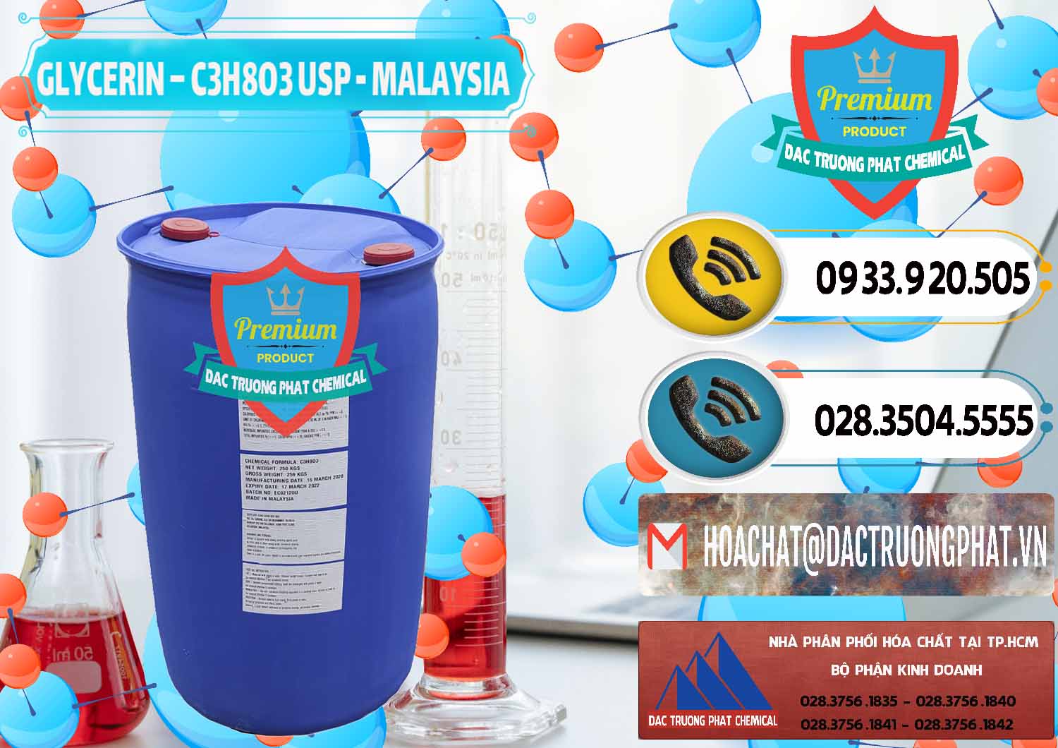 Chuyên cung cấp ( bán ) Glycerin – C3H8O3 USP Malaysia - 0233 - Cty chuyên phân phối và kinh doanh hóa chất tại TP.HCM - hoachatdetnhuom.vn