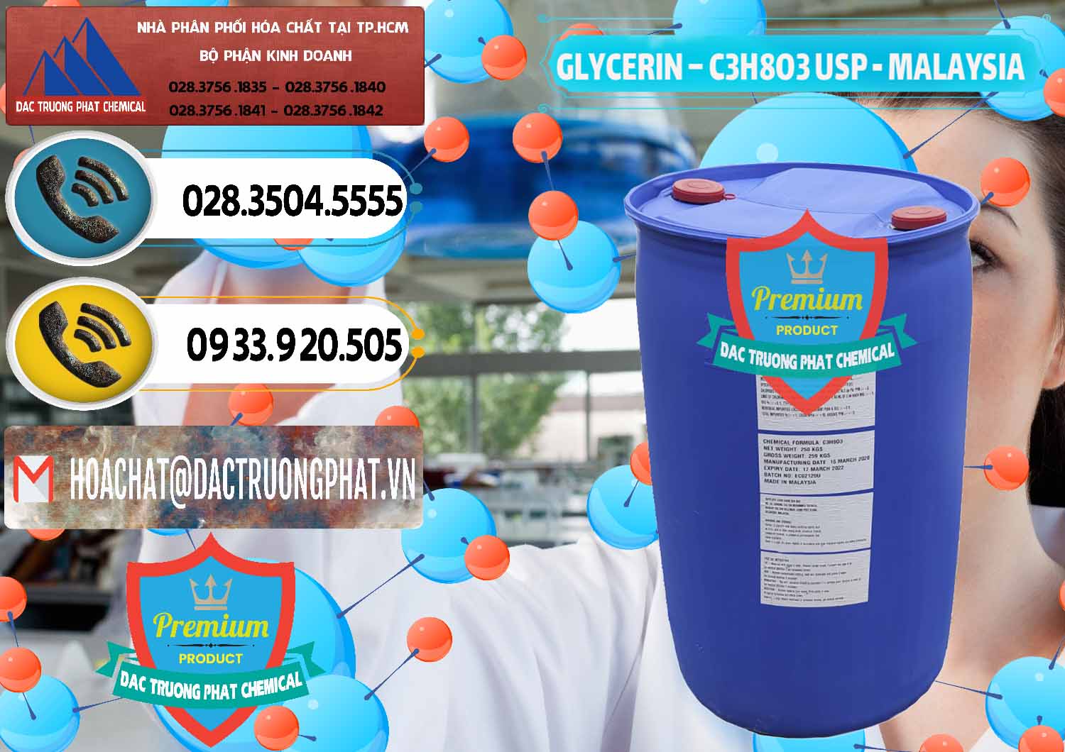 Đơn vị chuyên nhập khẩu _ bán Glycerin – C3H8O3 USP Malaysia - 0233 - Chuyên phân phối & bán hóa chất tại TP.HCM - hoachatdetnhuom.vn