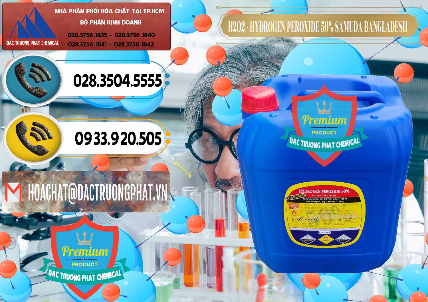 Đơn vị chuyên phân phối × bán Hóa Chất Công Nghiệp Hydrogen Peroxide / Oxy H2O2 Dạng Lỏng Nhà cung ứng ( bán ) H2O2 - Hydrogen Peroxide 50% Samuda Bangladesh - 0077 - Nhà phân phối ( cung cấp ) hóa chất tại TP.HCM - hoachatdetnhuom.vn