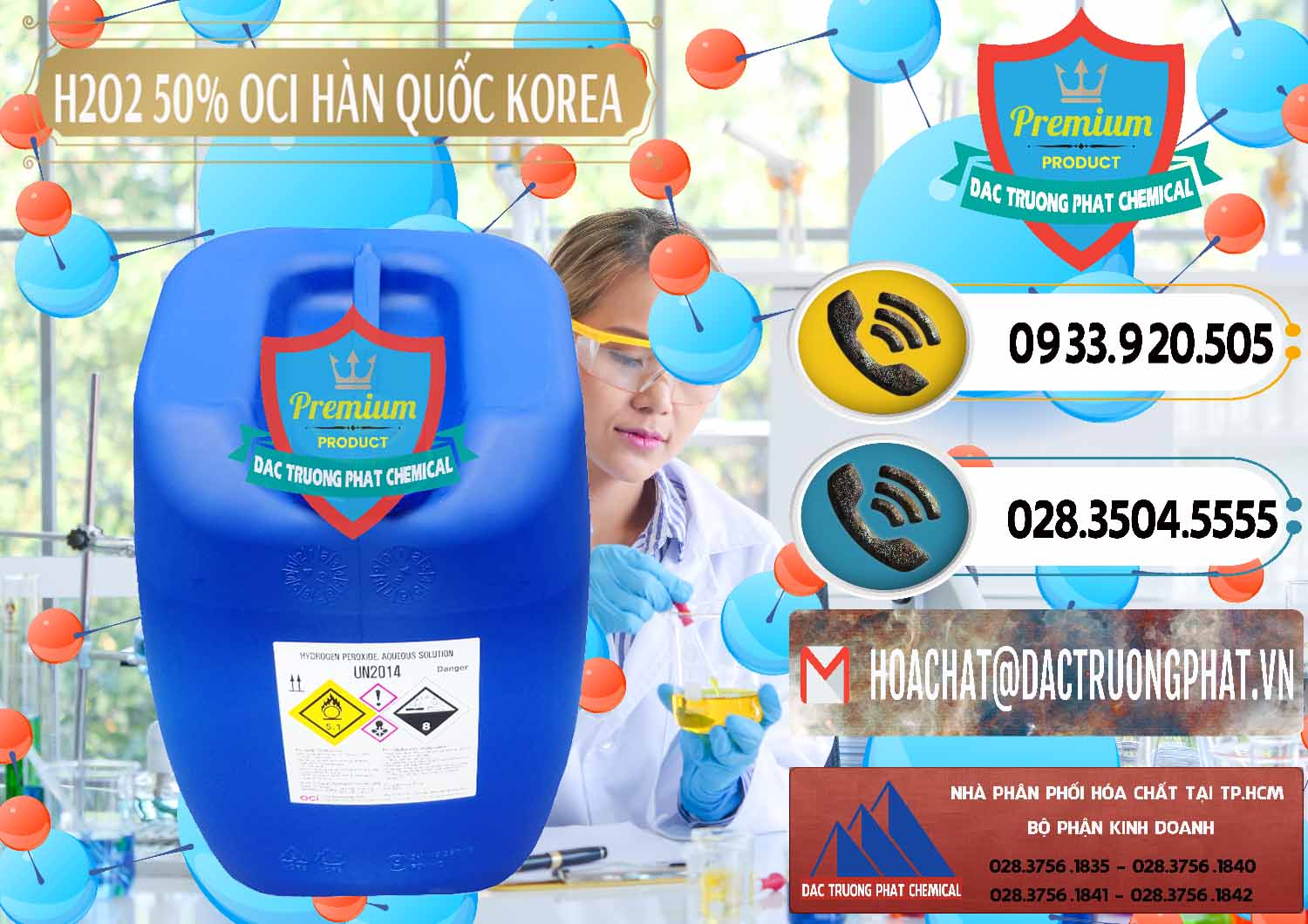 Nơi chuyên cung ứng _ bán H2O2 - Hydrogen Peroxide 50% OCI Hàn Quốc Korea - 0075 - Nơi cung cấp _ bán hóa chất tại TP.HCM - hoachatdetnhuom.vn