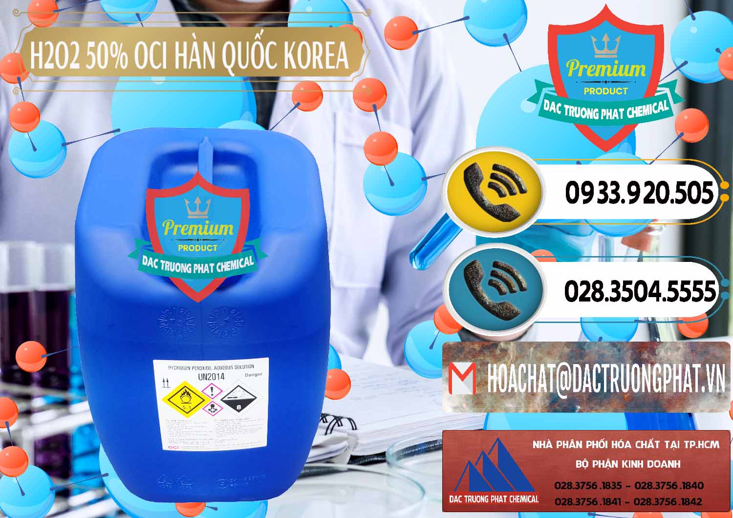 Công ty bán - phân phối H2O2 - Hydrogen Peroxide 50% OCI Hàn Quốc Korea - 0075 - Nơi cung cấp và bán hóa chất tại TP.HCM - hoachatdetnhuom.vn