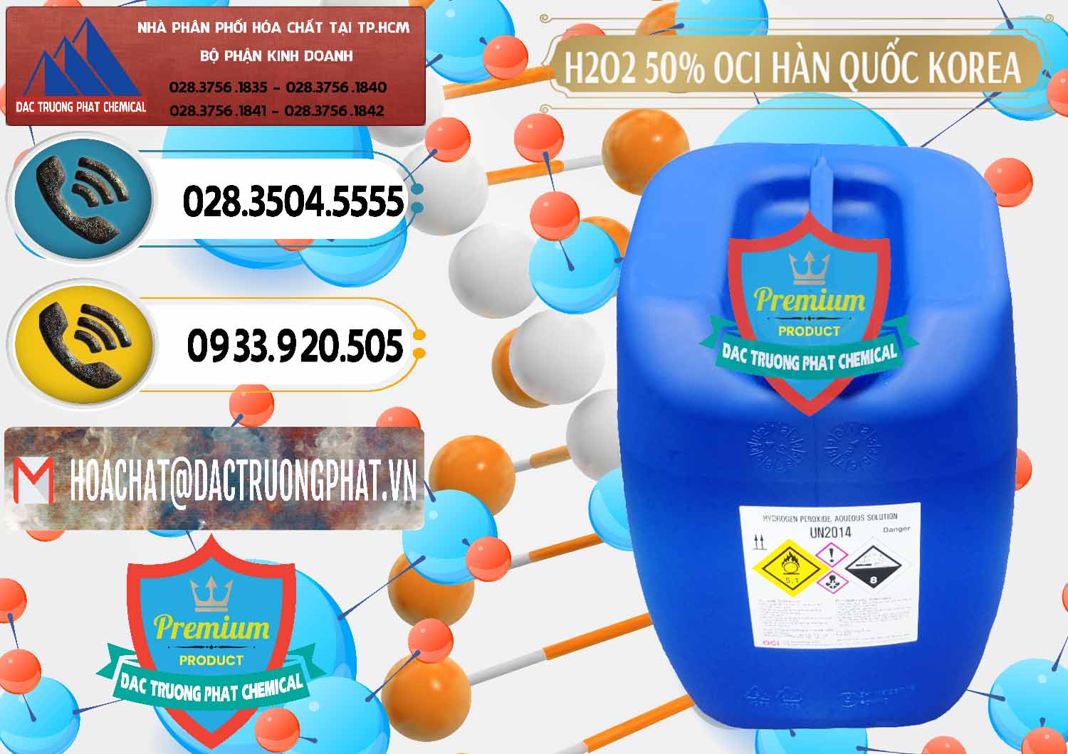 Nơi chuyên cung ứng ( bán ) H2O2 - Hydrogen Peroxide 50% OCI Hàn Quốc Korea - 0075 - Nhà phân phối và kinh doanh hóa chất tại TP.HCM - hoachatdetnhuom.vn