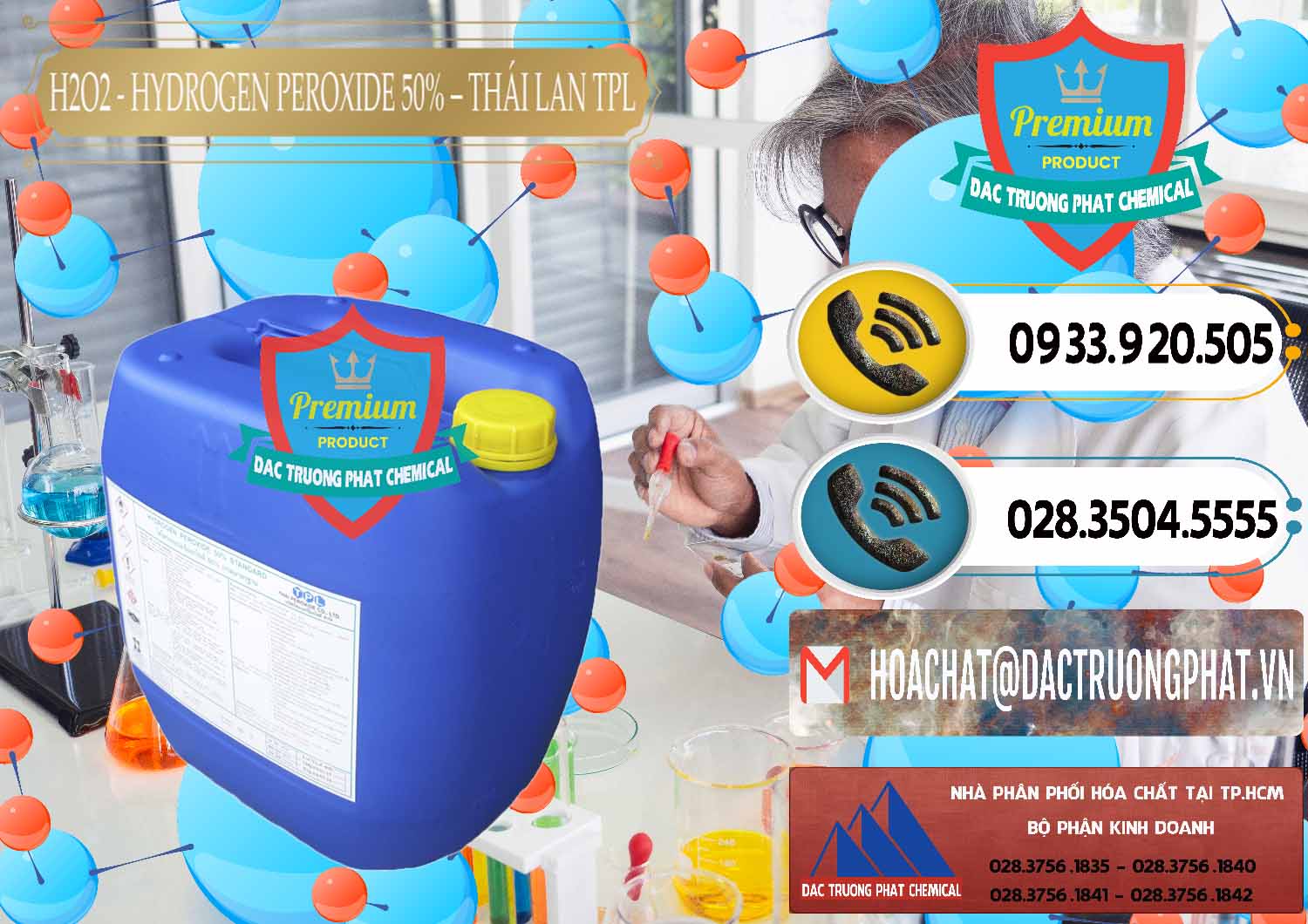 Cung cấp và bán Hóa Chất Công Nghiệp hóa chất Oxi Già ß Oxy Già Cty bán _ cung cấp H2O2 - Hydrogen Peroxide 50% Thái Lan TPL - 0076 - Công ty phân phối và nhập khẩu hóa chất tại TP.HCM - hoachatdetnhuom.vn