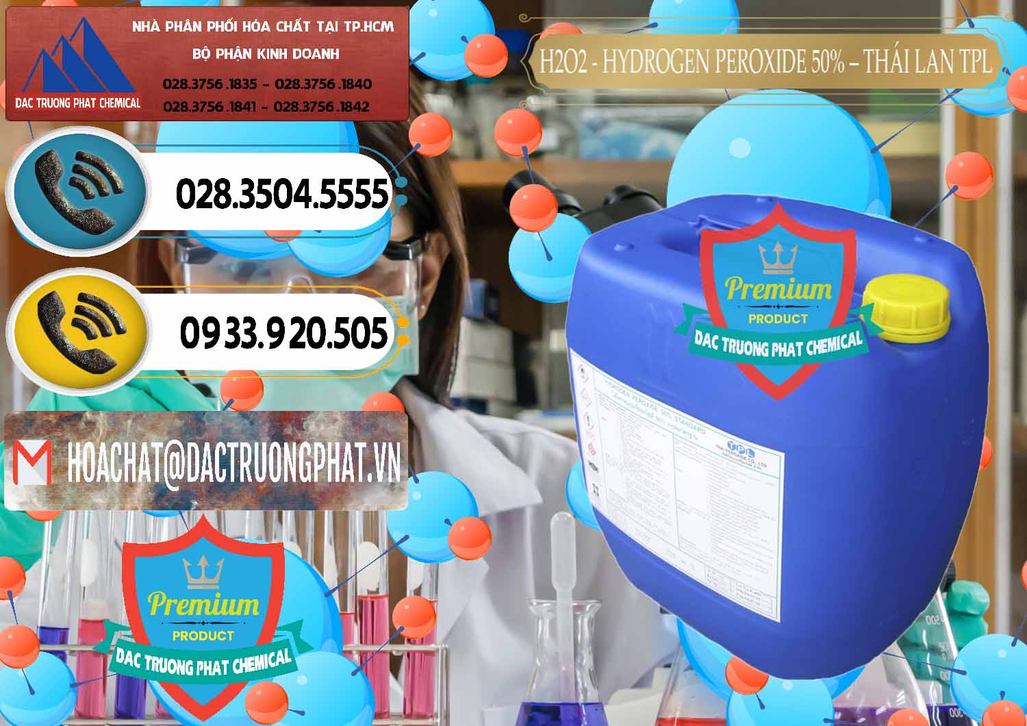 Địa chỉ cung cấp « bán hóa chất H2O2 × Hydro Peroxid Lỏng 50% TPL Thái Lan Thailand Nơi chuyên bán _ cung cấp H2O2 - Hydrogen Peroxide 50% Thái Lan TPL - 0076 - Công ty cung cấp & phân phối hóa chất tại TP.HCM - hoachatdetnhuom.vn