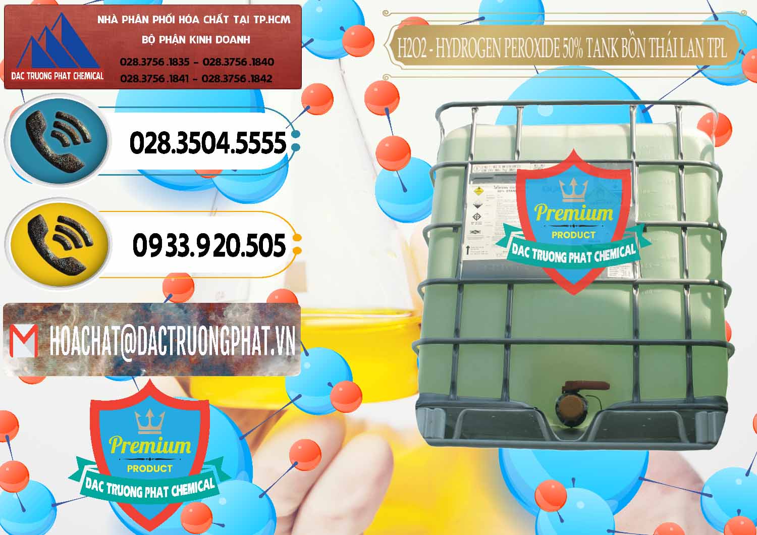 Cty bán / thương mại hóa chất Oxy Già Liquid > Hydrogen Peroxide 50% Tank IBC Bồn Thái Lan TPL Cty chuyên phân phối và bán H2O2 - Hydrogen Peroxide 50% Tank IBC Bồn Thái Lan TPL - 0073 - Kinh doanh - phân phối hóa chất tại TP.HCM - hoachatdetnhuom.vn