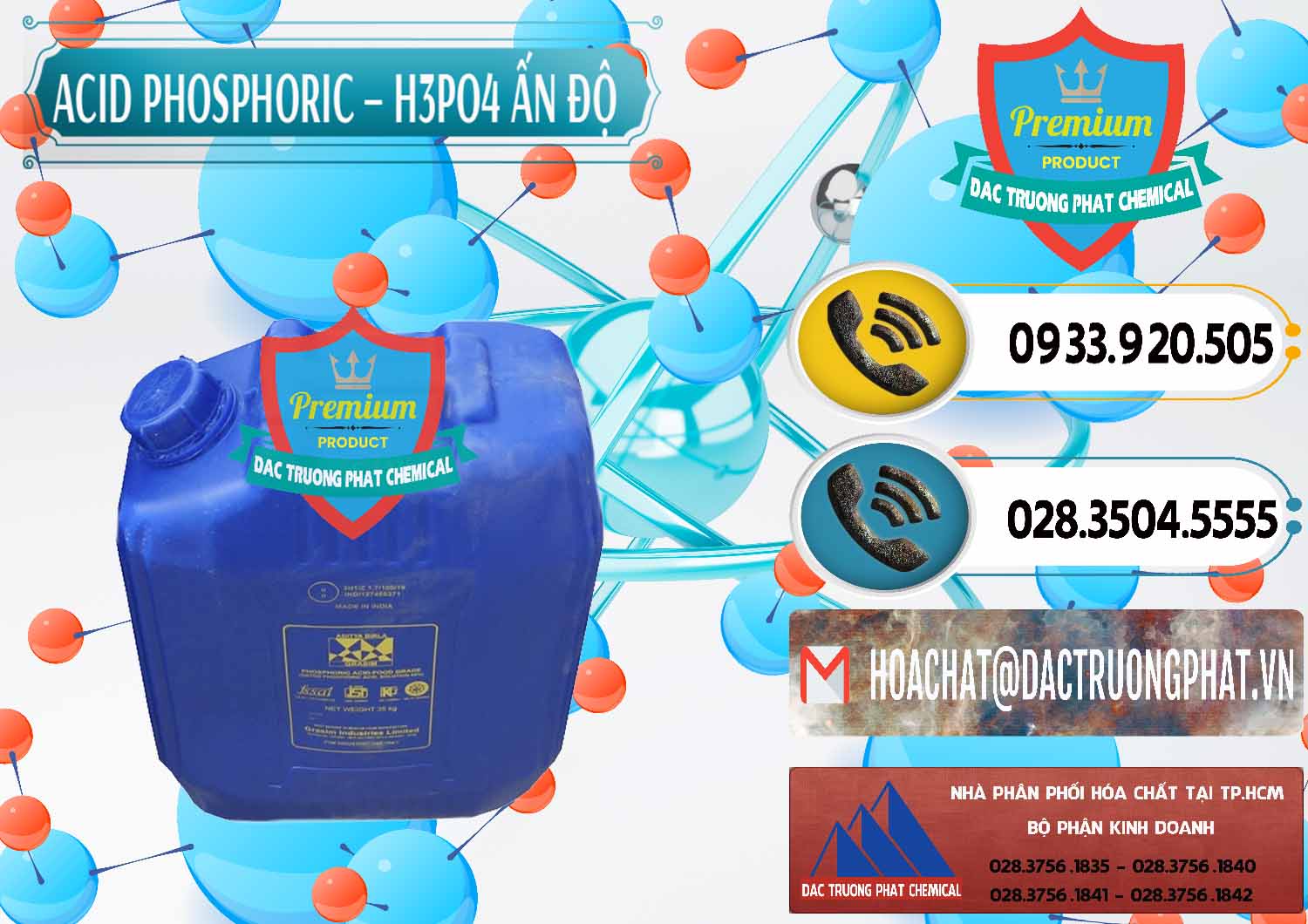 Cung cấp & bán Axit Phosphoric H3PO4 85% Ấn Độ - 0350 - Chuyên kinh doanh _ cung cấp hóa chất tại TP.HCM - hoachatdetnhuom.vn