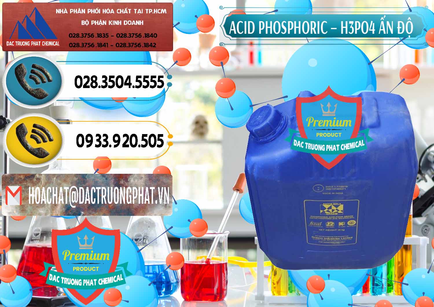 Nơi bán và phân phối Axit Phosphoric H3PO4 85% Ấn Độ - 0350 - Bán - cung cấp hóa chất tại TP.HCM - hoachatdetnhuom.vn