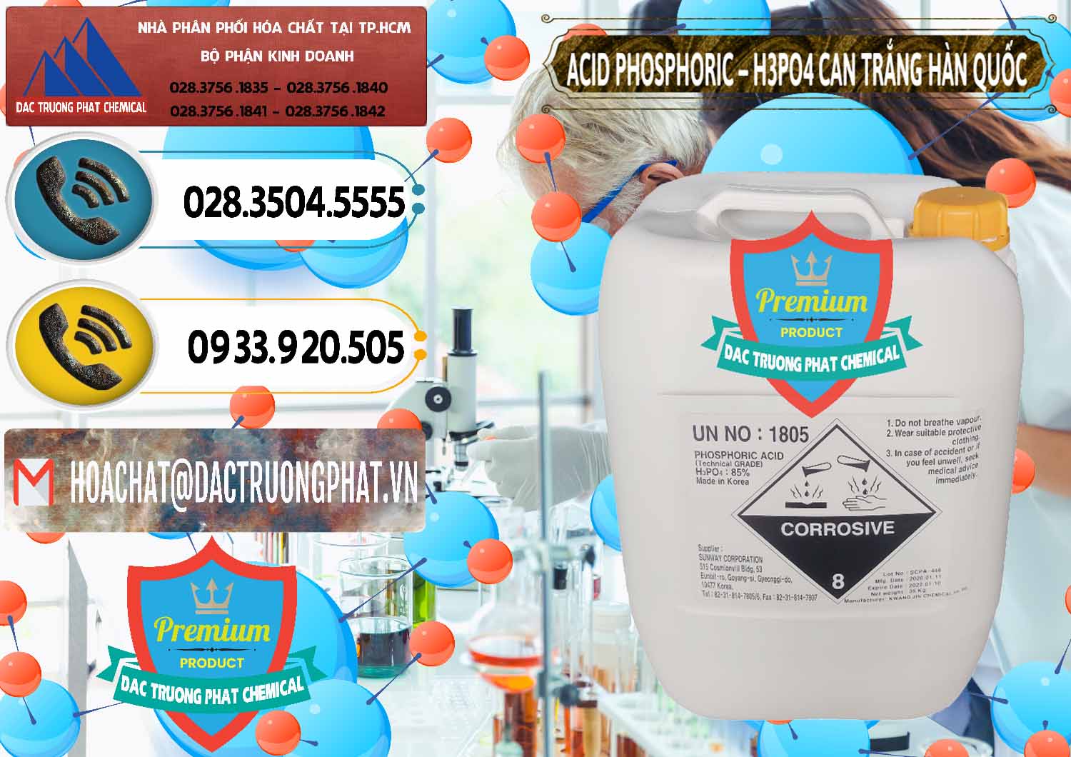 Cty kinh doanh - bán Acid Phosphoric - Axit Phosphoric H3PO4 Can Trắng Hàn Quốc Korea - 0017 - Công ty cung cấp _ phân phối hóa chất tại TP.HCM - hoachatdetnhuom.vn