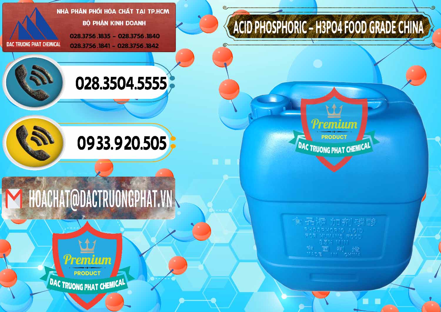 Cty bán - cung cấp Acid Phosphoric – H3PO4 85% Food Grade Trung Quốc China - 0015 - Công ty phân phối _ nhập khẩu hóa chất tại TP.HCM - hoachatdetnhuom.vn