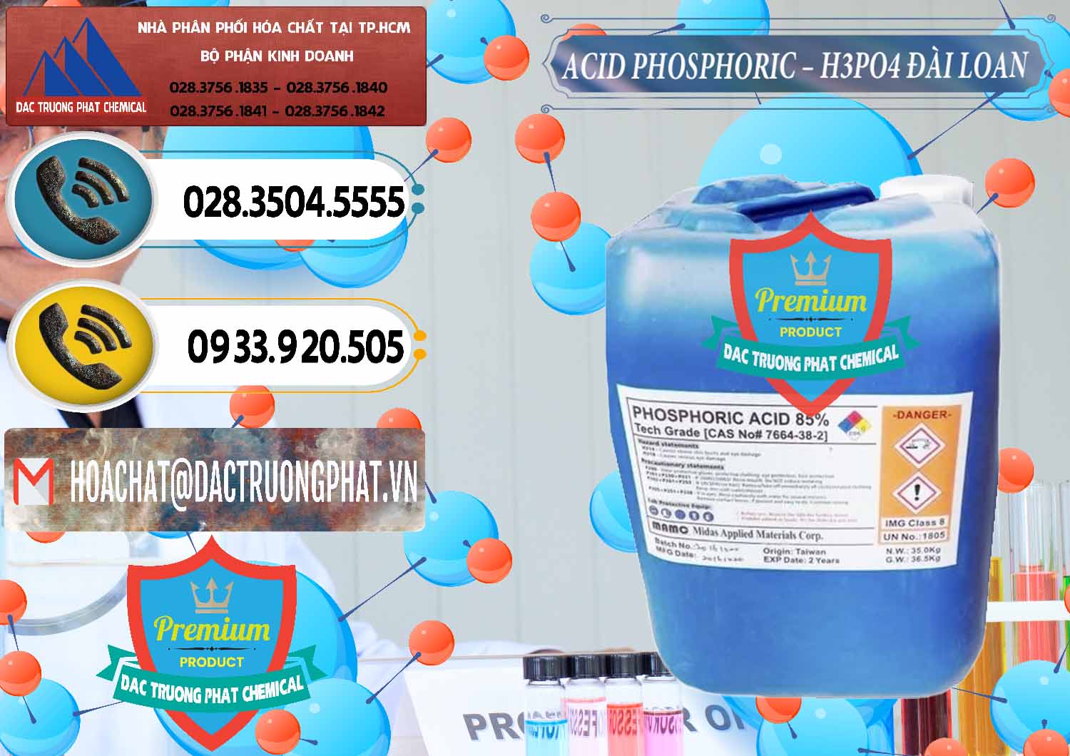 Đơn vị chuyên phân phối _ bán Axit Phosphoric - Acid Phosphoric H3PO4 85% Đài Loan Taiwan - 0351 - Nơi phân phối - nhập khẩu hóa chất tại TP.HCM - hoachatdetnhuom.vn