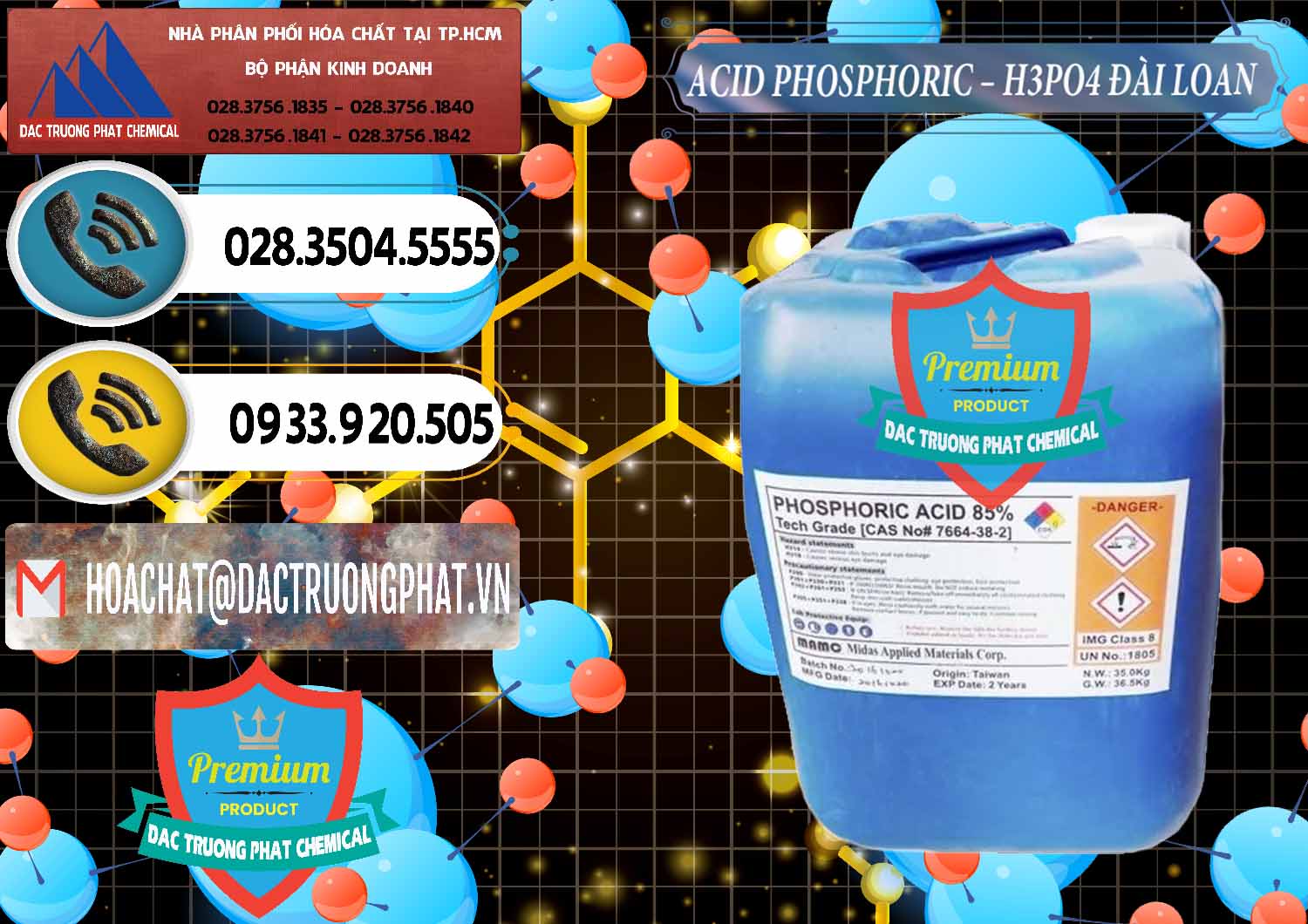 Chuyên phân phối & bán Axit Phosphoric - Acid Phosphoric H3PO4 85% Đài Loan Taiwan - 0351 - Cty chuyên bán ( phân phối ) hóa chất tại TP.HCM - hoachatdetnhuom.vn