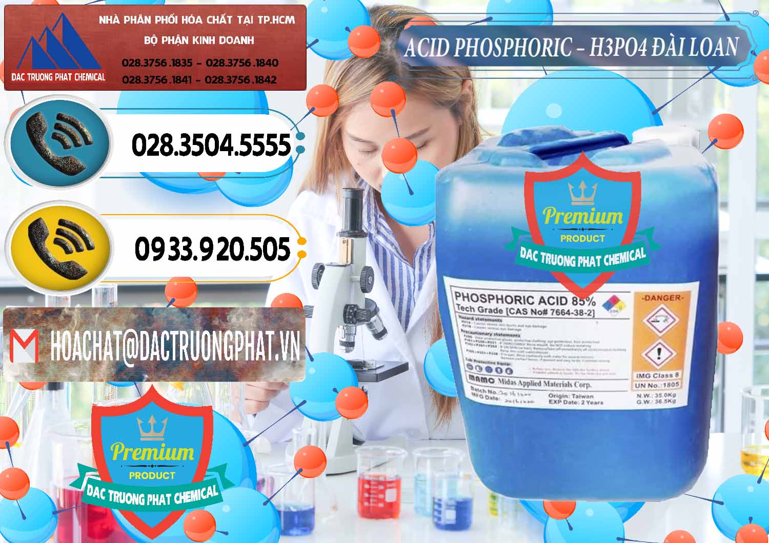 Công ty chuyên bán _ cung cấp Axit Phosphoric - Acid Phosphoric H3PO4 85% Đài Loan Taiwan - 0351 - Đơn vị kinh doanh - cung cấp hóa chất tại TP.HCM - hoachatdetnhuom.vn