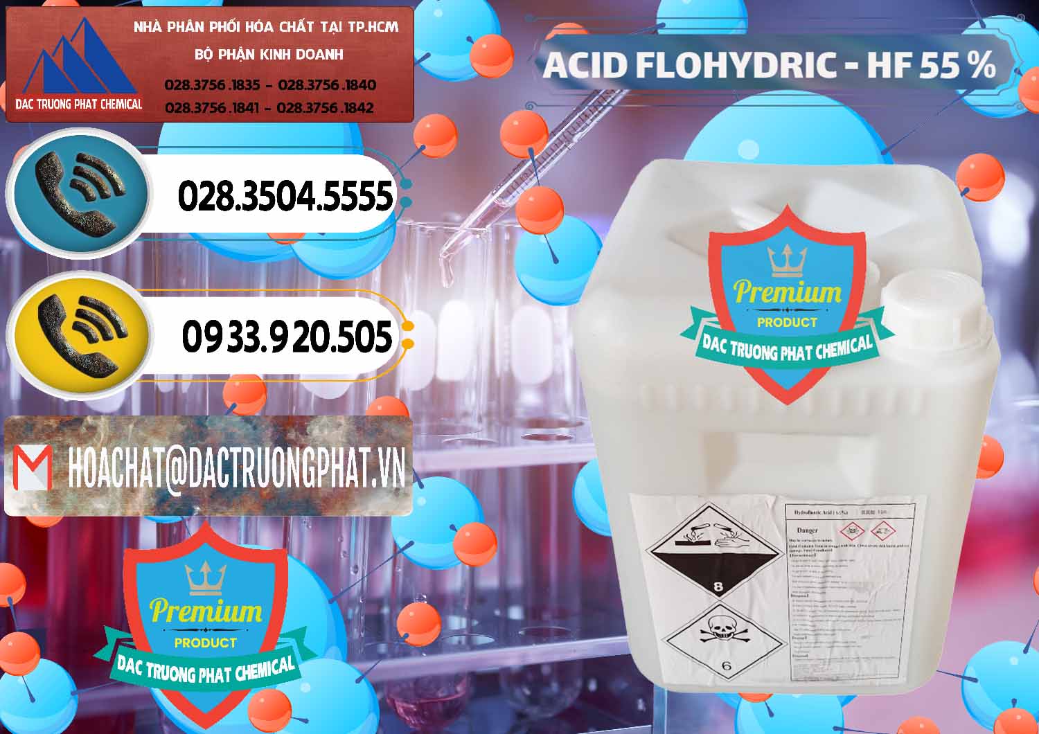 Nơi chuyên cung ứng ( bán ) Axit HF - Acid HF 55% Can Trắng Trung Quốc China - 0079 - Nhà cung cấp _ nhập khẩu hóa chất tại TP.HCM - hoachatdetnhuom.vn