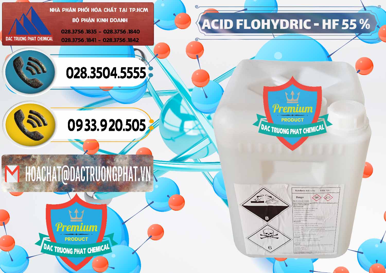 Nơi chuyên bán _ cung ứng Axit HF - Acid HF 55% Can Trắng Trung Quốc China - 0079 - Nhập khẩu & phân phối hóa chất tại TP.HCM - hoachatdetnhuom.vn