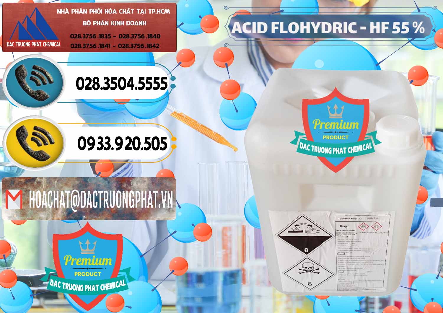 Nơi chuyên nhập khẩu - bán Axit HF - Acid HF 55% Can Trắng Trung Quốc China - 0079 - Nhà cung cấp & nhập khẩu hóa chất tại TP.HCM - hoachatdetnhuom.vn