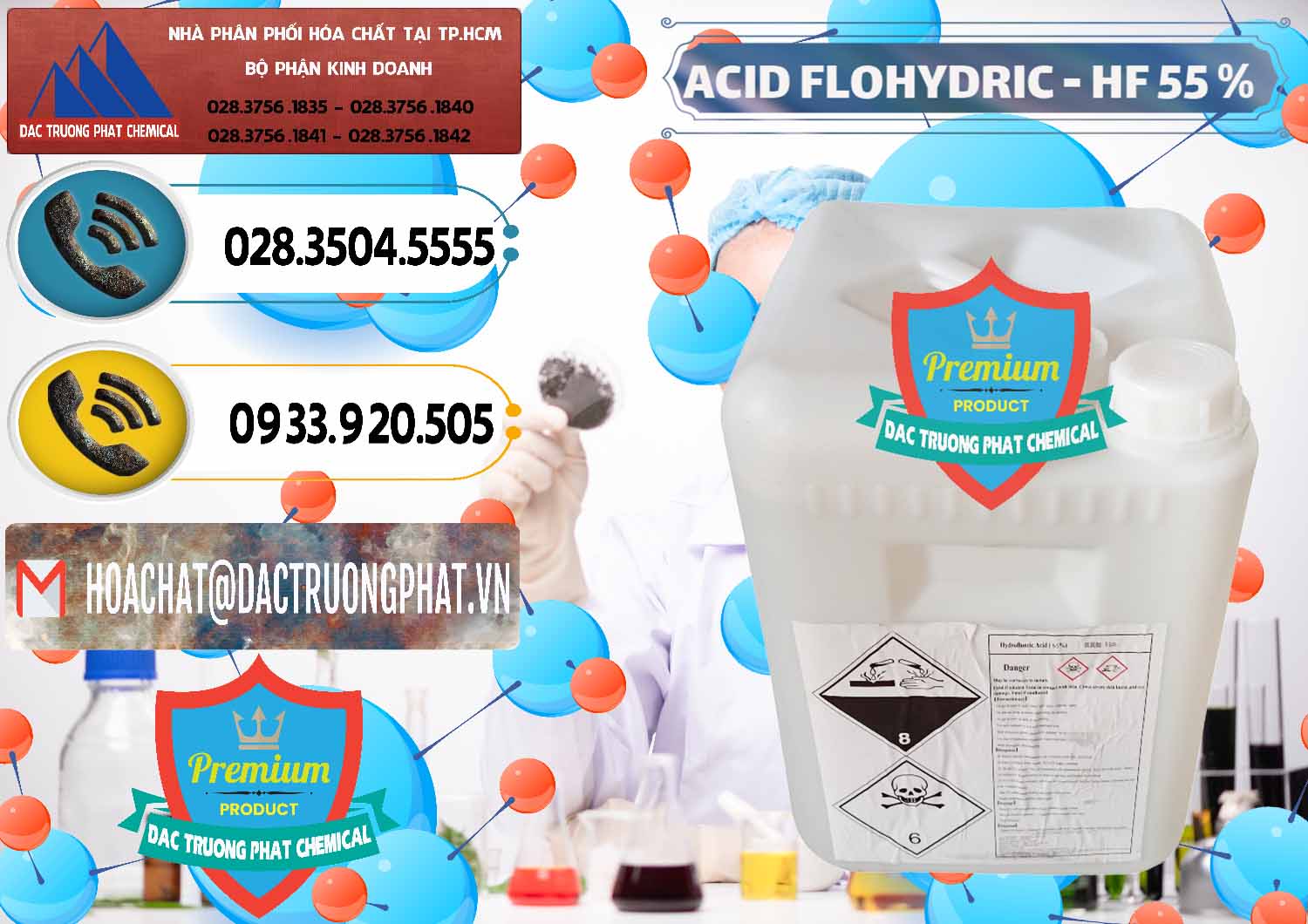 Cty cung cấp ( bán ) Axit HF - Acid HF 55% Can Trắng Trung Quốc China - 0079 - Phân phối & cung ứng hóa chất tại TP.HCM - hoachatdetnhuom.vn