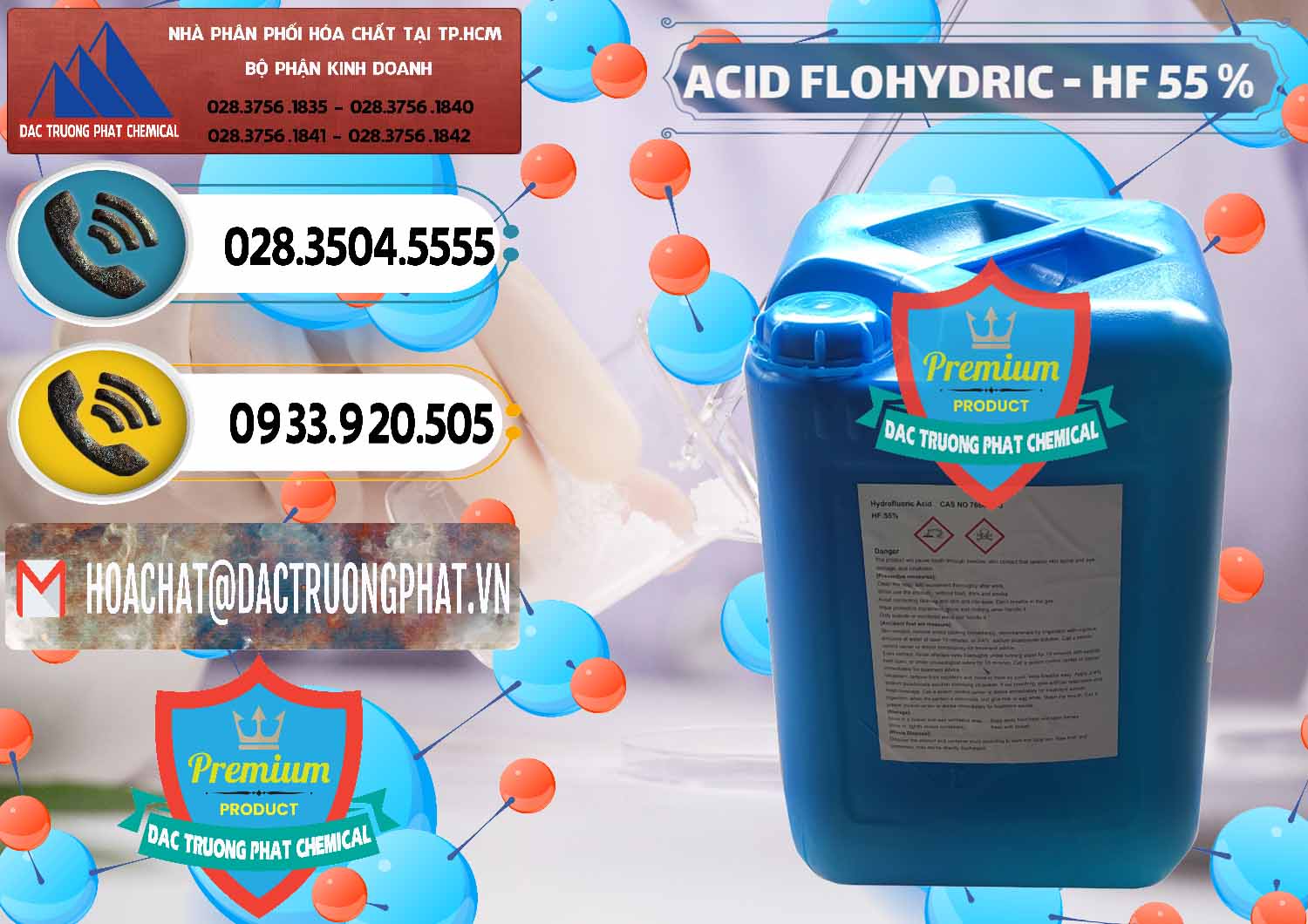 Đơn vị bán & cung cấp Axit HF - Acid HF 55% Can Xanh Trung Quốc China - 0080 - Nhà cung cấp và kinh doanh hóa chất tại TP.HCM - hoachatdetnhuom.vn