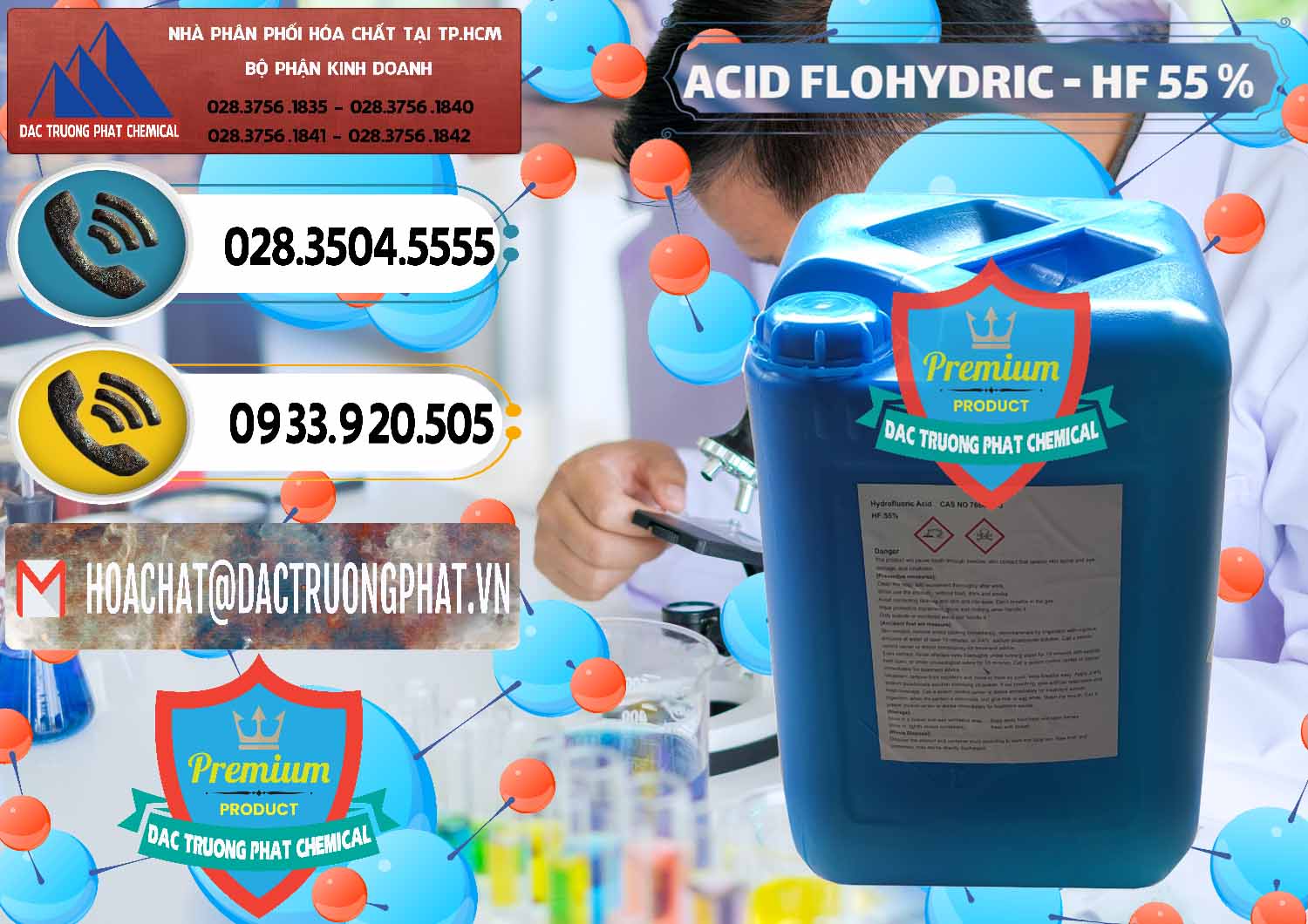 Đơn vị chuyên cung cấp & bán Axit HF - Acid HF 55% Can Xanh Trung Quốc China - 0080 - Nơi cung ứng ( phân phối ) hóa chất tại TP.HCM - hoachatdetnhuom.vn