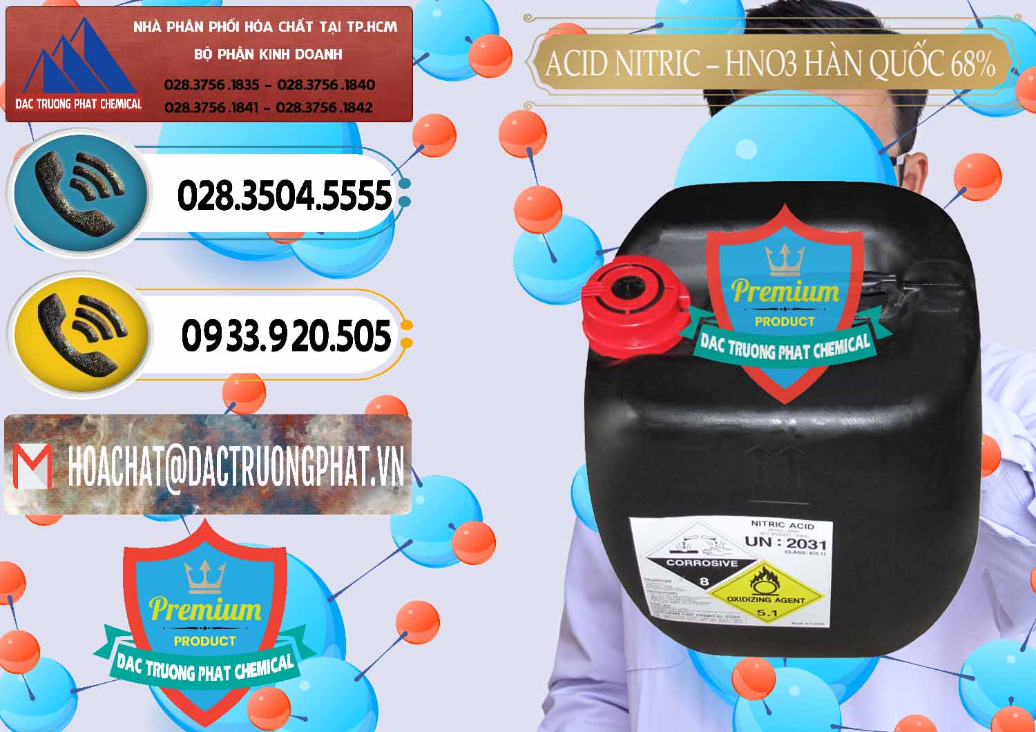 Đơn vị chuyên bán ( phân phối ) Acid Nitric – Axit Nitric HNO3 68% Huchem Hàn Quốc Korea - 0030 - Nơi chuyên cung cấp & nhập khẩu hóa chất tại TP.HCM - hoachatdetnhuom.vn