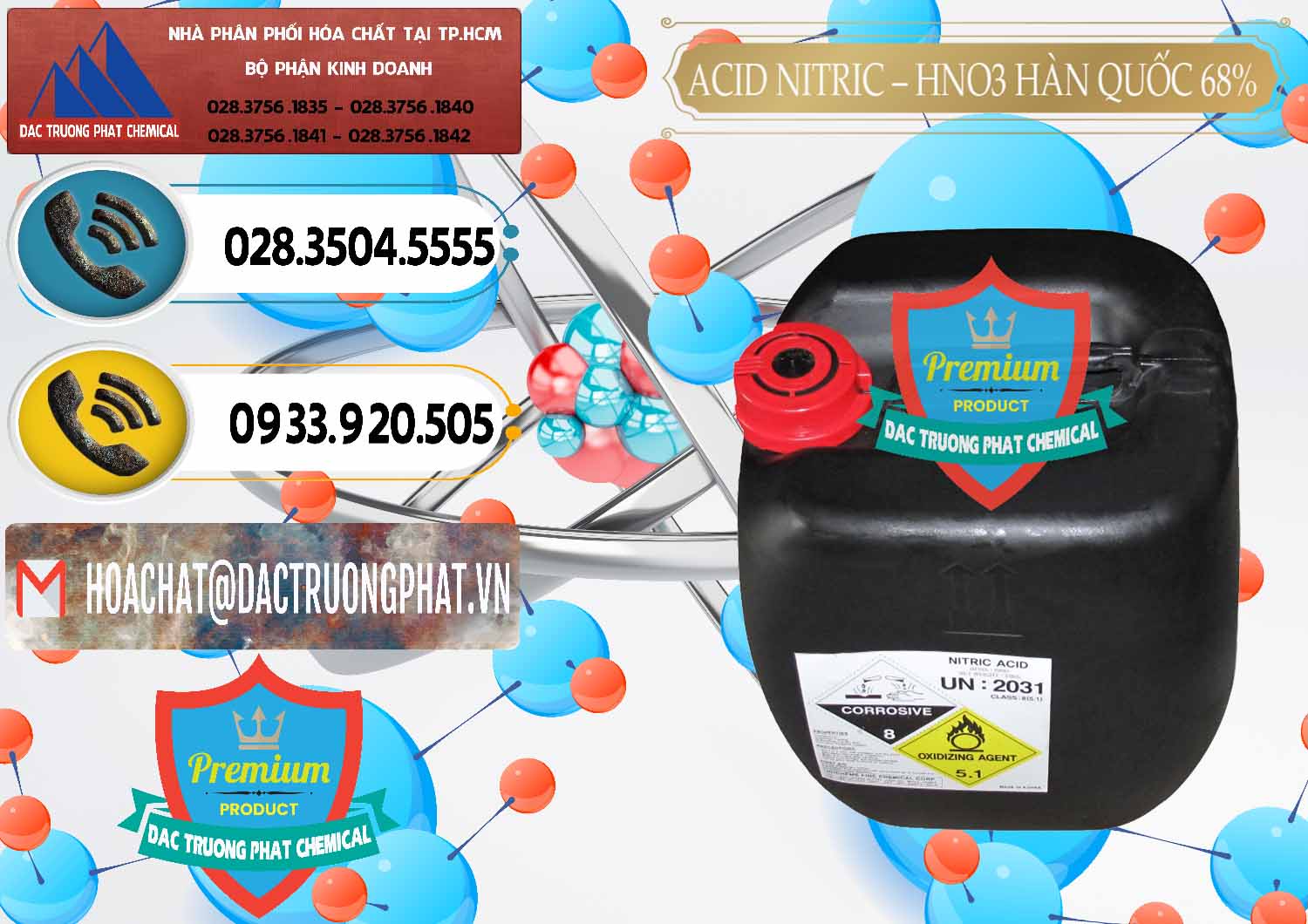 Bán - cung cấp Acid Nitric – Axit Nitric HNO3 68% Huchem Hàn Quốc Korea - 0030 - Cung ứng - phân phối hóa chất tại TP.HCM - hoachatdetnhuom.vn