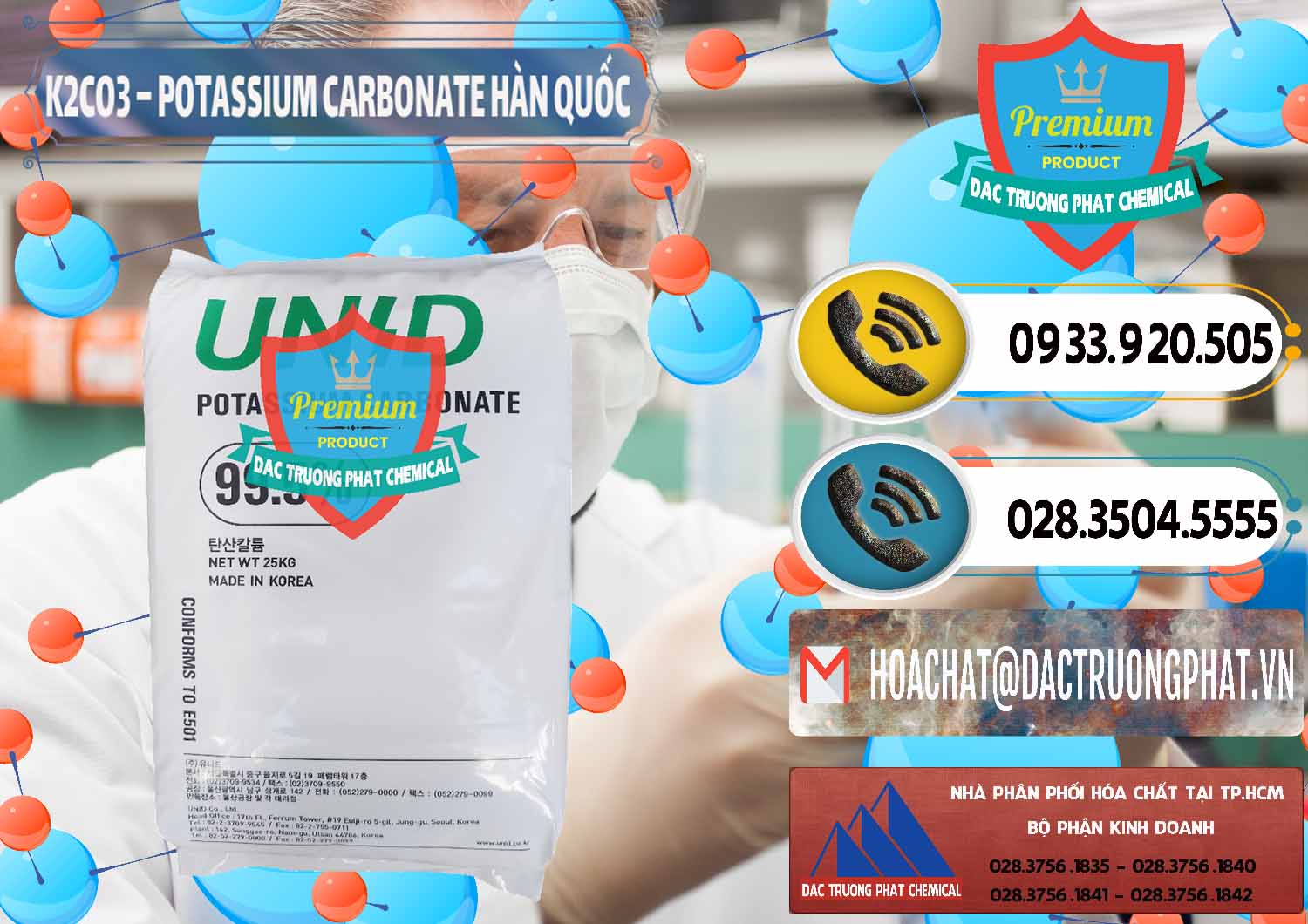 Nơi kinh doanh - bán K2Co3 – Potassium Carbonate Unid Hàn Quốc Korea - 0081 - Chuyên cung ứng ( phân phối ) hóa chất tại TP.HCM - hoachatdetnhuom.vn