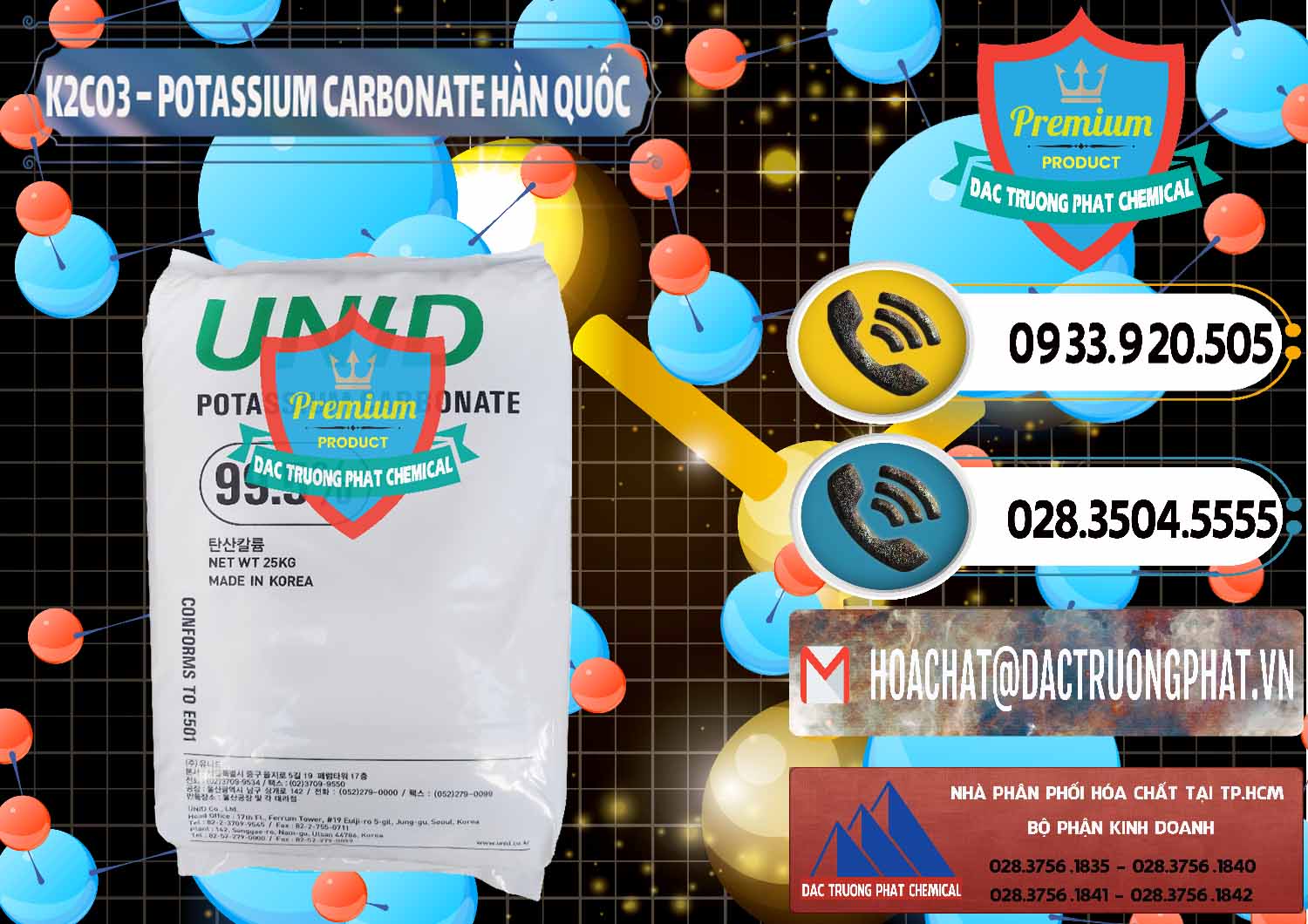 Nơi chuyên bán & cung cấp K2Co3 – Potassium Carbonate Unid Hàn Quốc Korea - 0081 - Công ty chuyên cung cấp ( kinh doanh ) hóa chất tại TP.HCM - hoachatdetnhuom.vn