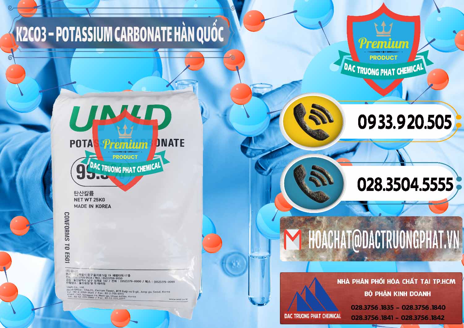 Nơi chuyên cung ứng _ bán K2Co3 – Potassium Carbonate Unid Hàn Quốc Korea - 0081 - Chuyên bán & cung cấp hóa chất tại TP.HCM - hoachatdetnhuom.vn