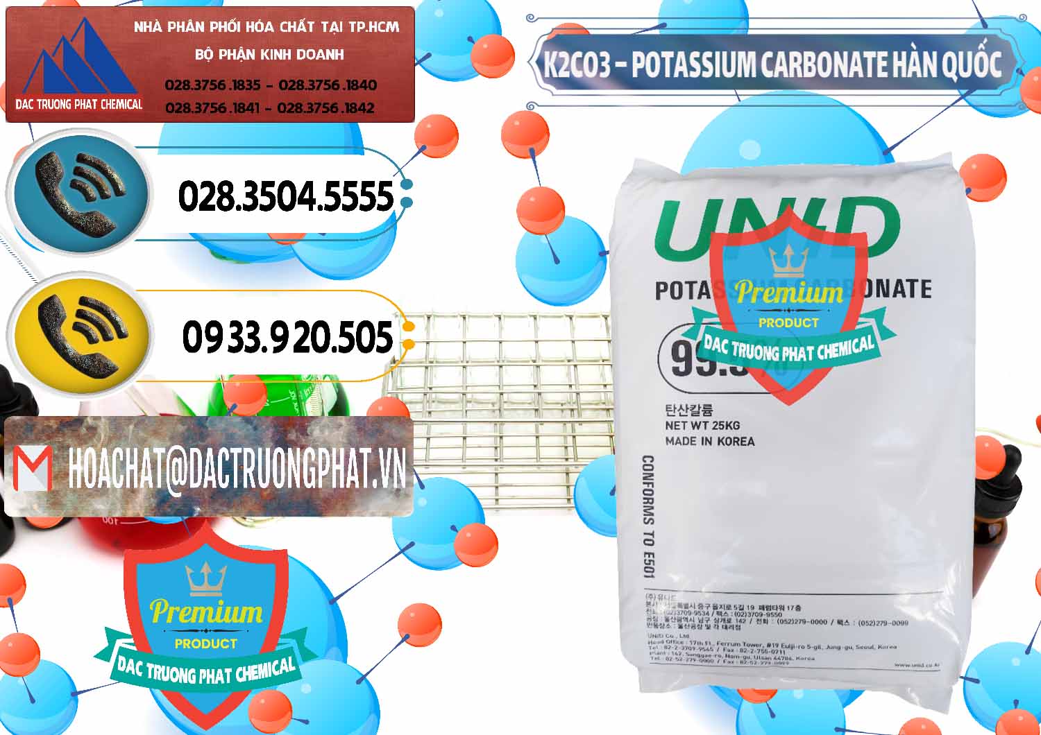 Nơi chuyên bán & cung cấp K2Co3 – Potassium Carbonate Unid Hàn Quốc Korea - 0081 - Nơi phân phối và kinh doanh hóa chất tại TP.HCM - hoachatdetnhuom.vn