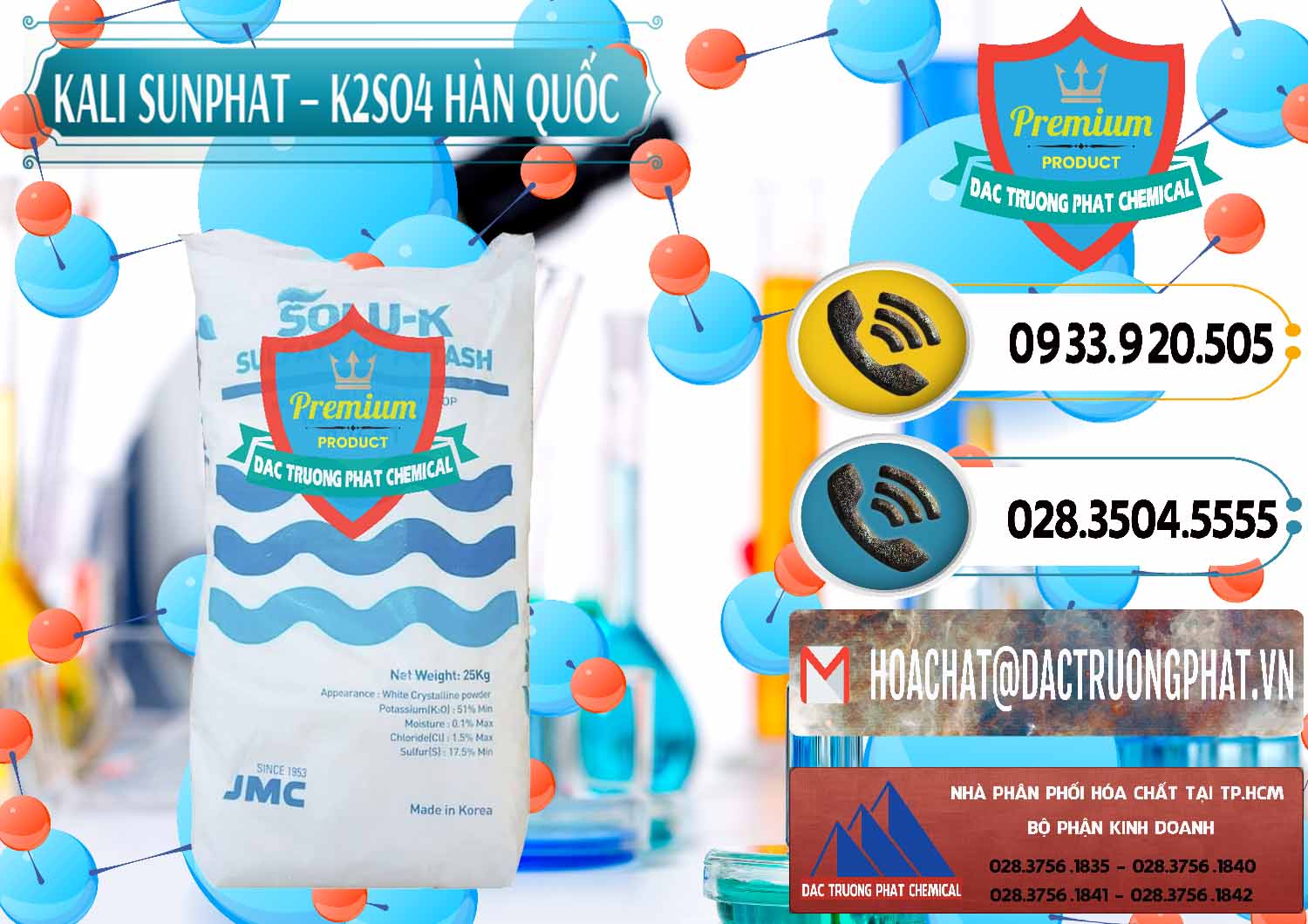 Đơn vị kinh doanh - bán Kali Sunphat – K2SO4 Hàn Quốc Korea - 0410 - Nơi bán - cung cấp hóa chất tại TP.HCM - hoachatdetnhuom.vn