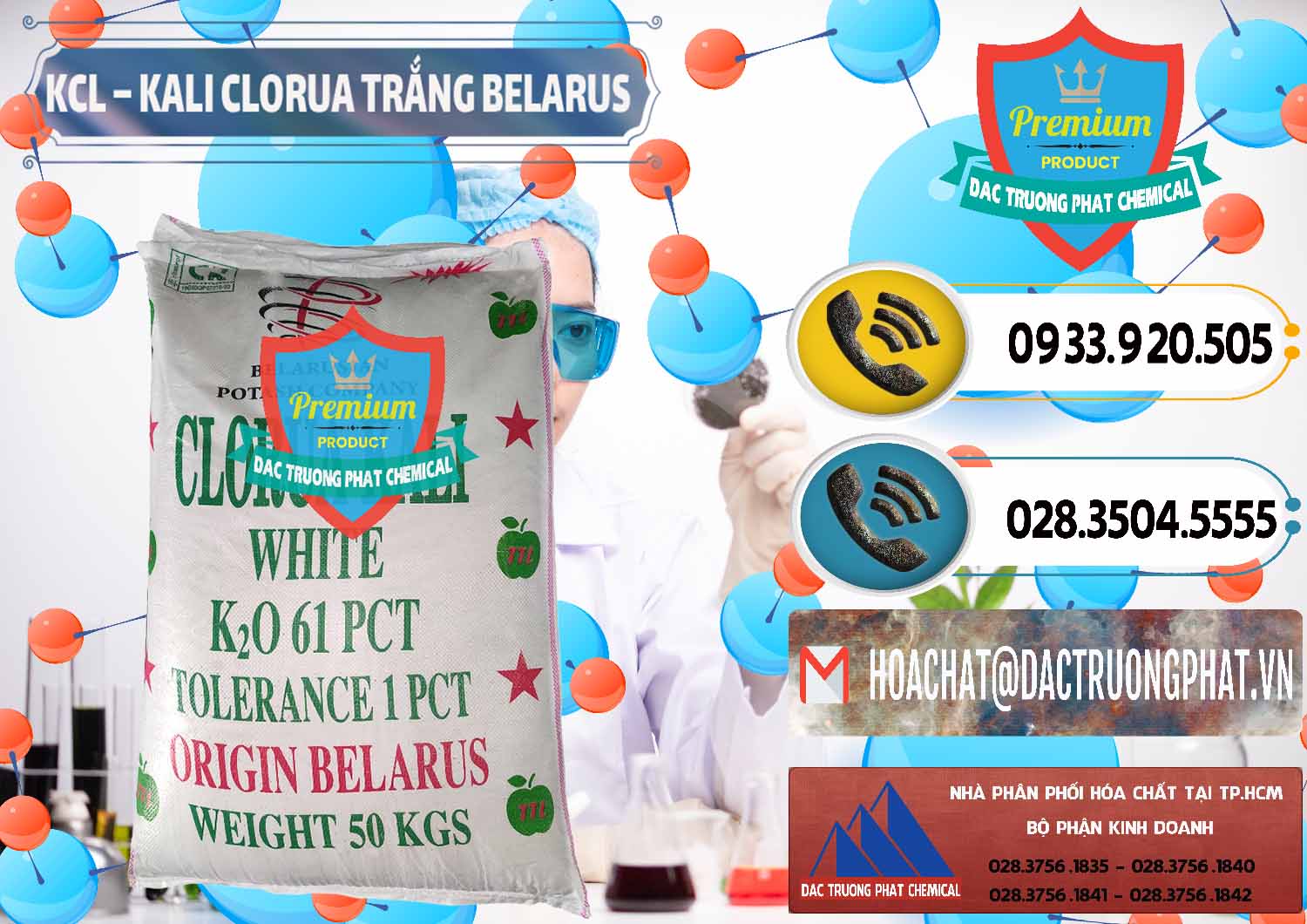 Công ty bán - phân phối KCL – Kali Clorua Trắng Belarus - 0085 - Nơi chuyên cung cấp & bán hóa chất tại TP.HCM - hoachatdetnhuom.vn