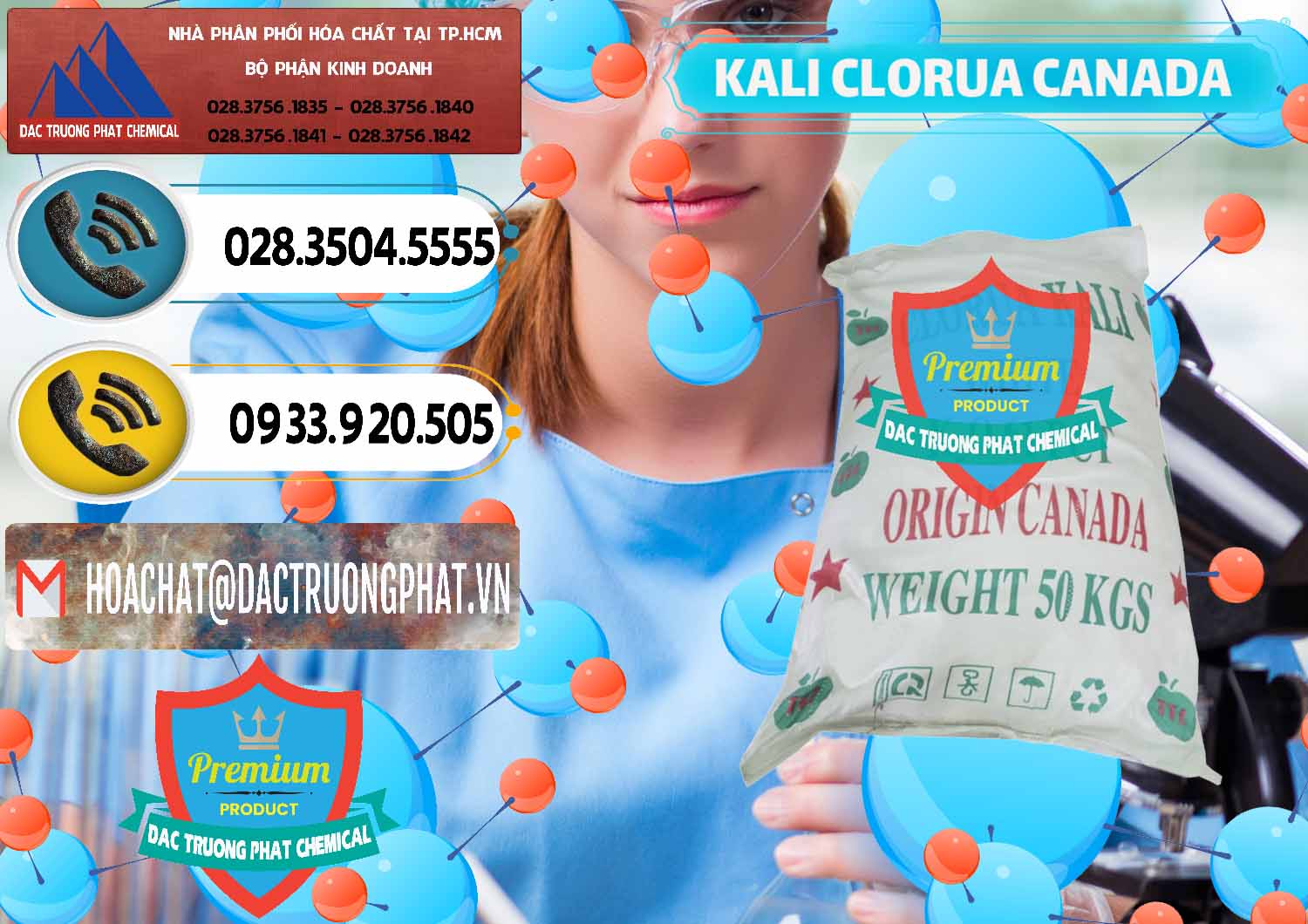 Nơi chuyên bán và cung cấp KCL – Kali Clorua Trắng Canada - 0437 - Công ty chuyên nhập khẩu - phân phối hóa chất tại TP.HCM - hoachatdetnhuom.vn
