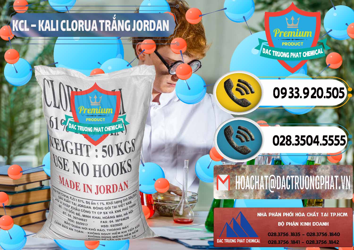 Nơi bán KCL – Kali Clorua Trắng Jordan - 0088 - Phân phối và cung cấp hóa chất tại TP.HCM - hoachatdetnhuom.vn