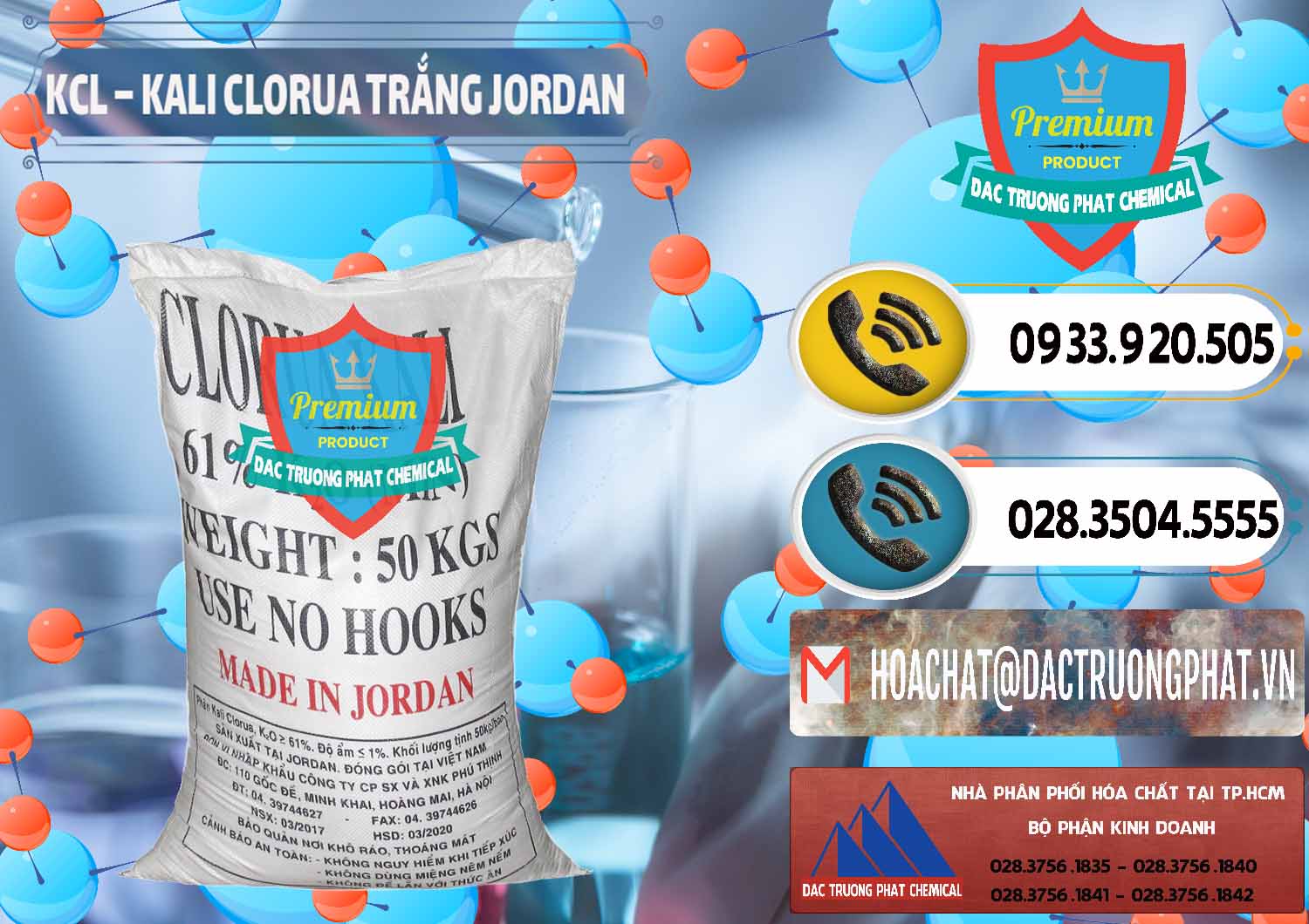 Cty chuyên bán và cung cấp KCL – Kali Clorua Trắng Jordan - 0088 - Chuyên cung cấp ( phân phối ) hóa chất tại TP.HCM - hoachatdetnhuom.vn