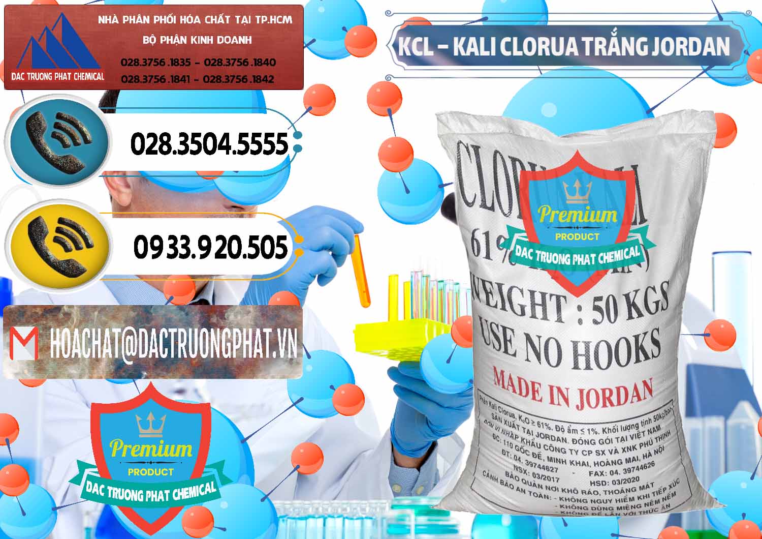 Công ty phân phối ( bán ) KCL – Kali Clorua Trắng Jordan - 0088 - Phân phối - kinh doanh hóa chất tại TP.HCM - hoachatdetnhuom.vn
