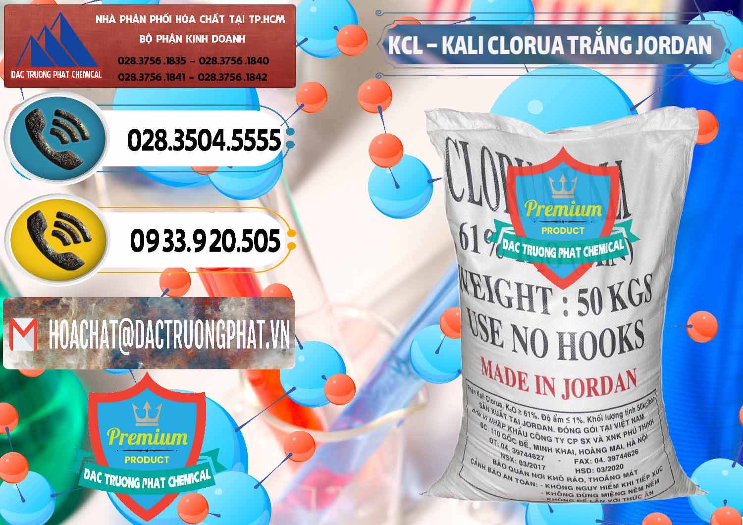 Chuyên bán - cung ứng KCL – Kali Clorua Trắng Jordan - 0088 - Nơi nhập khẩu ( cung cấp ) hóa chất tại TP.HCM - hoachatdetnhuom.vn